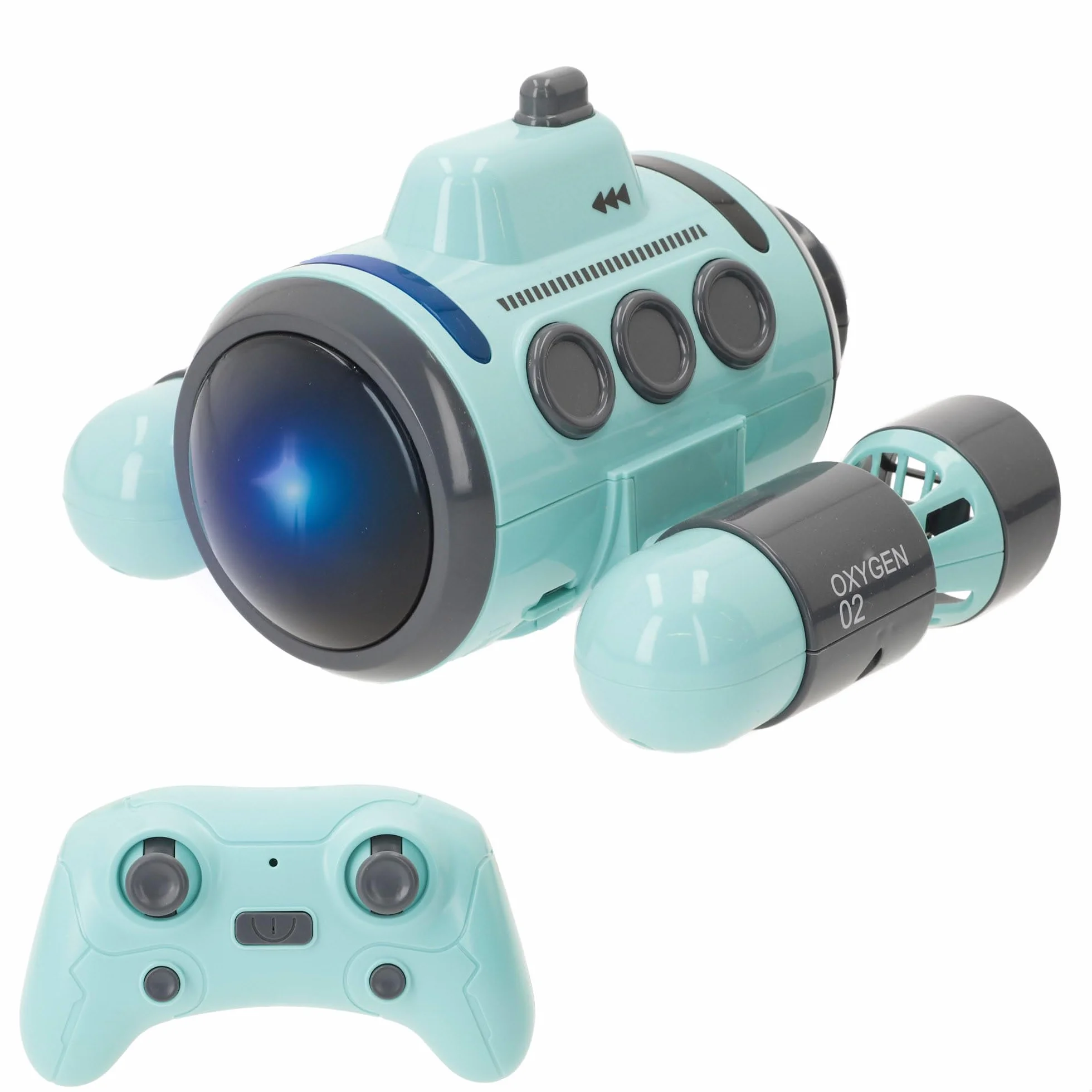 ColorBaby Speed & Go Submarino teledirigido, Giros 360º, Incluye luz, Mando a Distancia Sumergible, Alcance 25 Metros, Velocidad 15 km/h, Juguete para niños 4 años, Juguetes RC (39731)