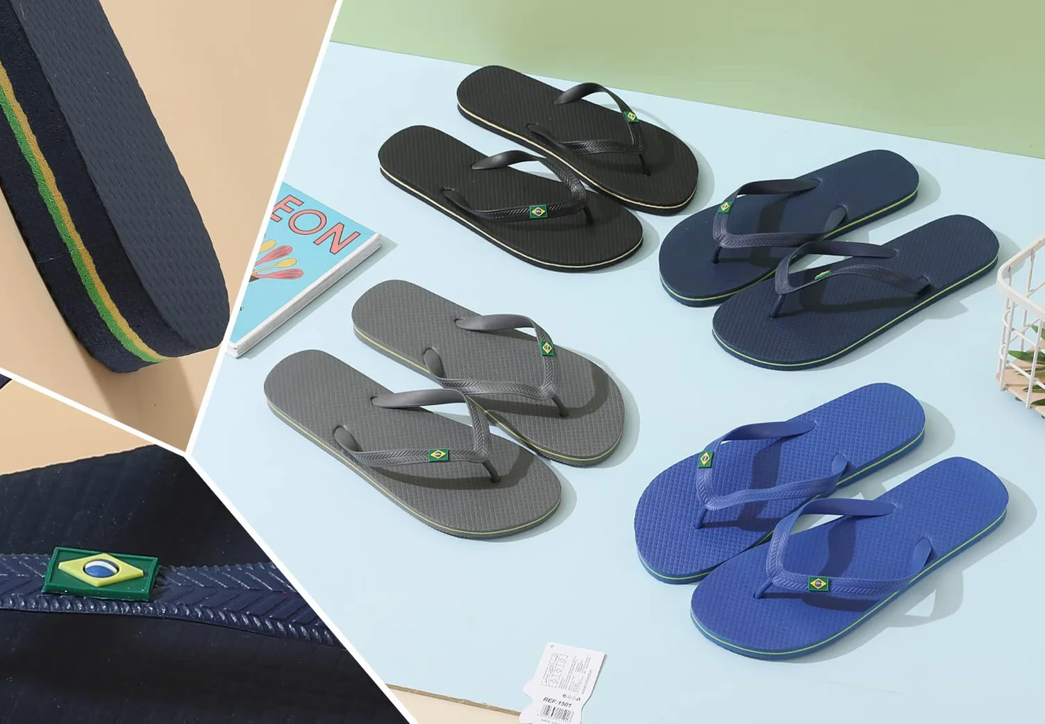 R-ISLAND Chanclas para hombre Flip-flops Adulto