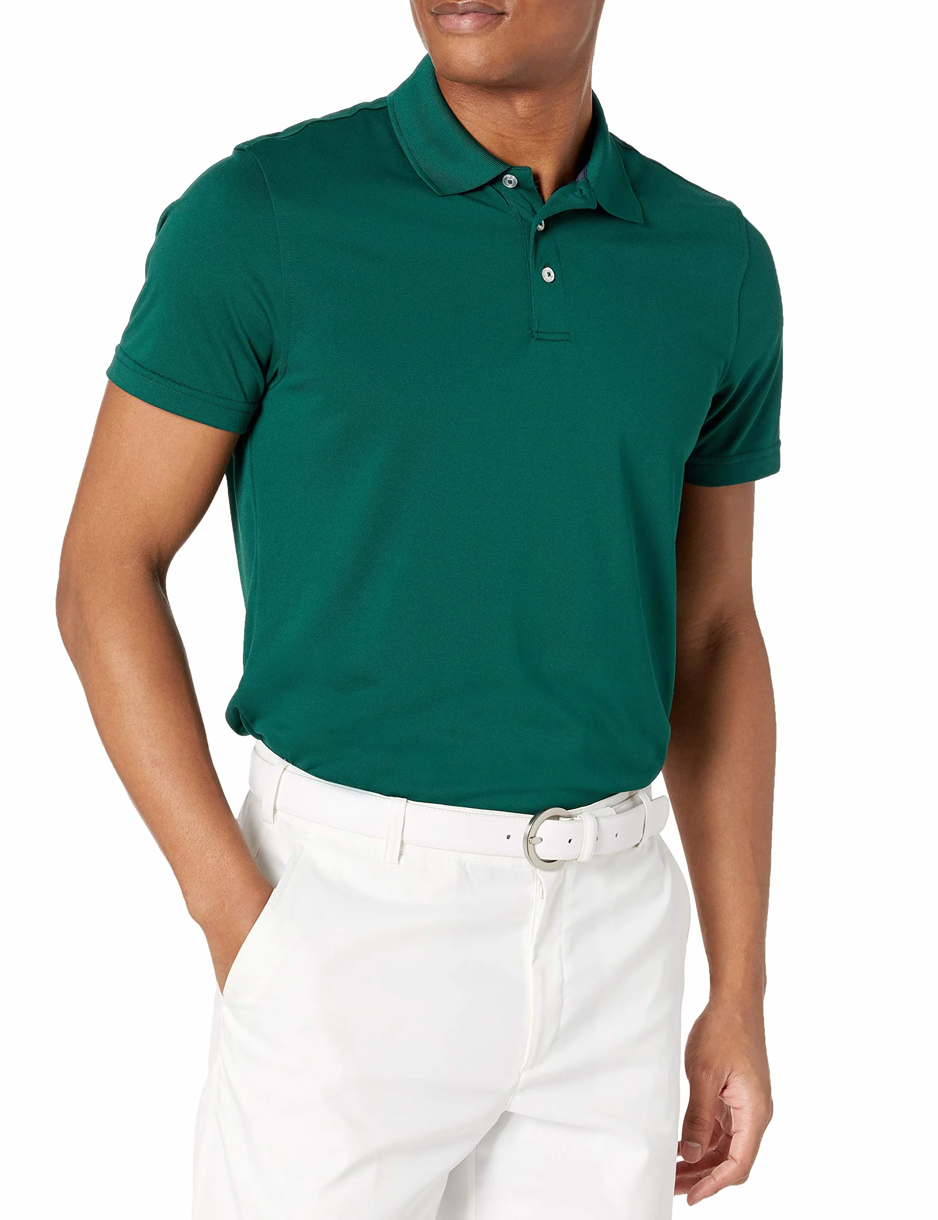 Amazon Essentials Polo de Golf Hombre Manga Corta Corte Ajustado Secado Rápido