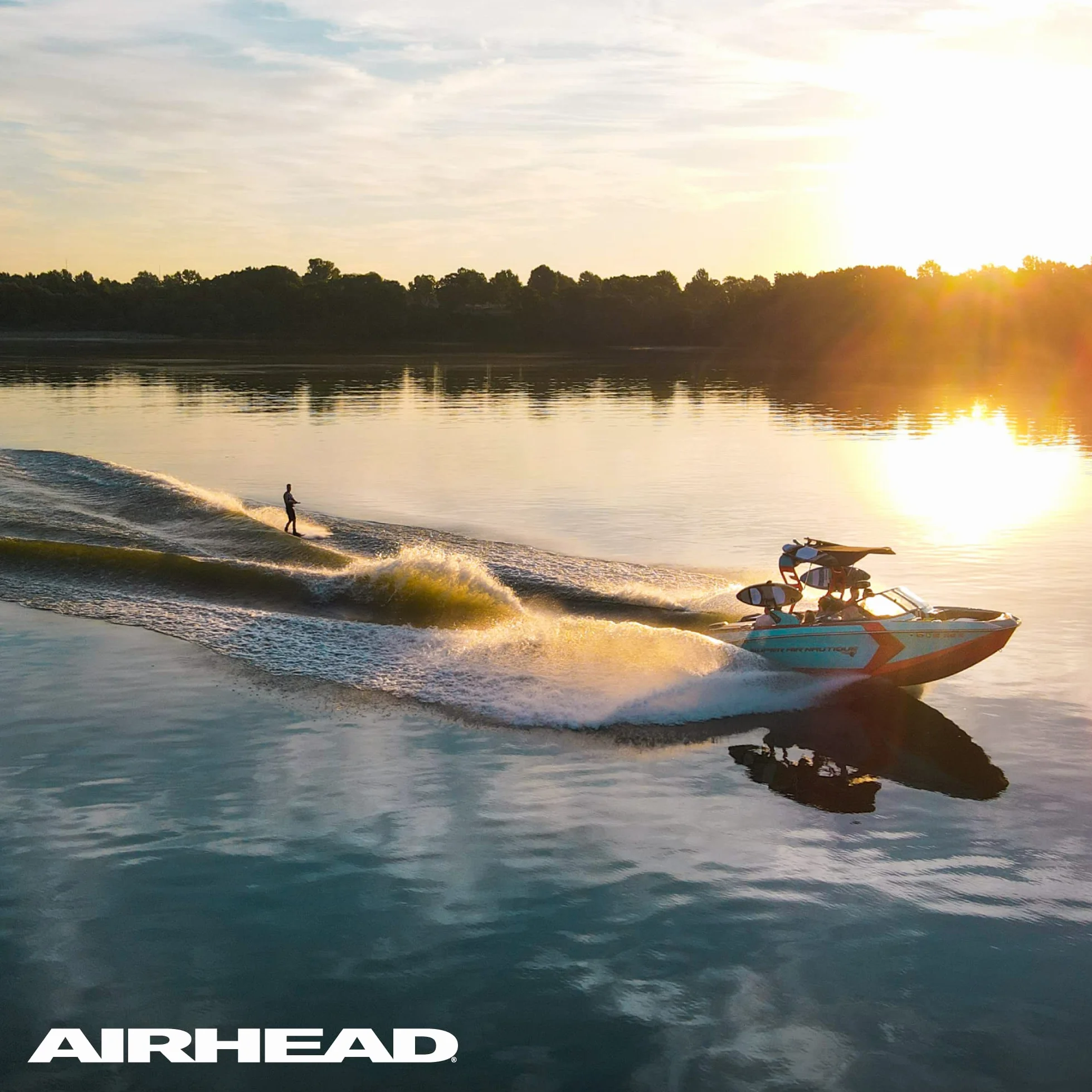 Airhead Heavy Duty Tow Harness Arnés de Remolque autocentrante para Deportes acuáticos, 2 Jinetes, 12 pies