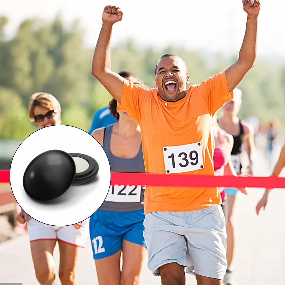 Opret Imanes Dorsales Running, Fijación Magnética Dorsal para Número de Carrera, Accesorios de Maratón