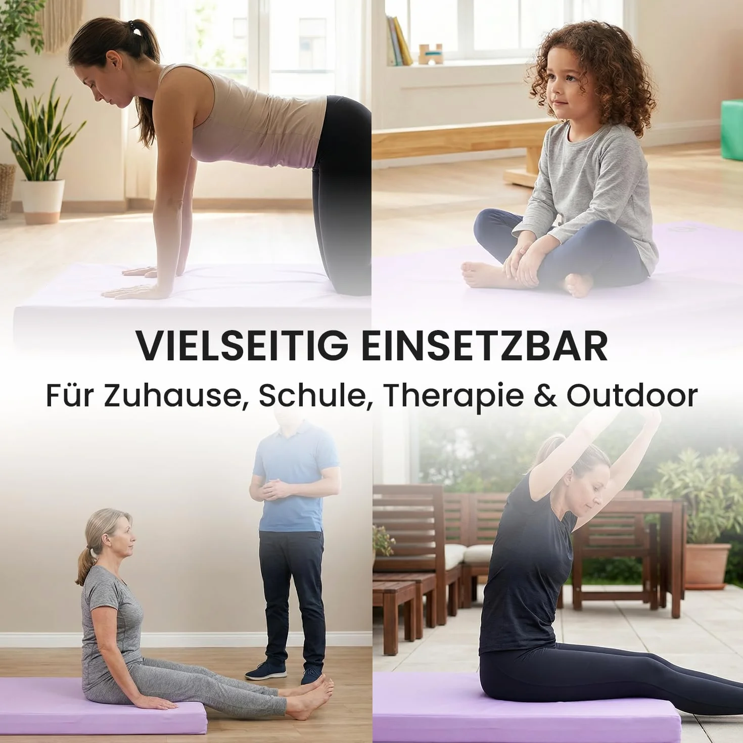Colchoneta plegable Gimnasia 200 x 100 x 8 cm Jeflex Esterilla de yoga