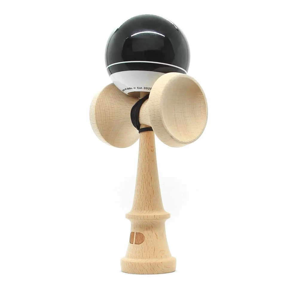 Kendama - Kendama, de madera moderna, original para trucos, para niños y adultos, color negro