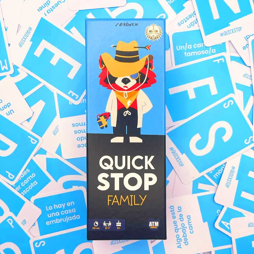 ATM Gaming Quickstop Family Juego de Mesa Rápido Competitivo Regalo Original