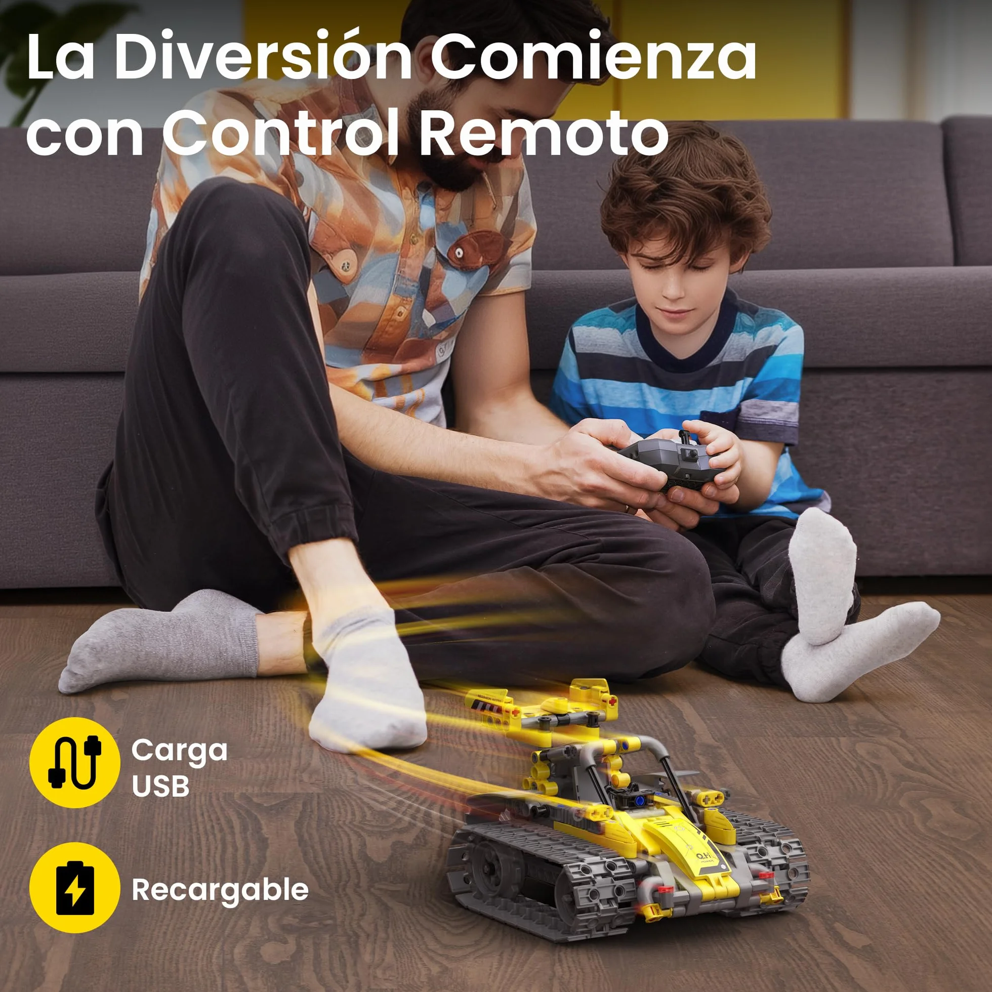 Sillbird 5 en 1 Kit de construcción de Robots con Mando a Distancia Stem Regalos para niños de 8-13 años, Codificación Juguetes Robóticos para Niños Cumpleaños（488 Piezas）