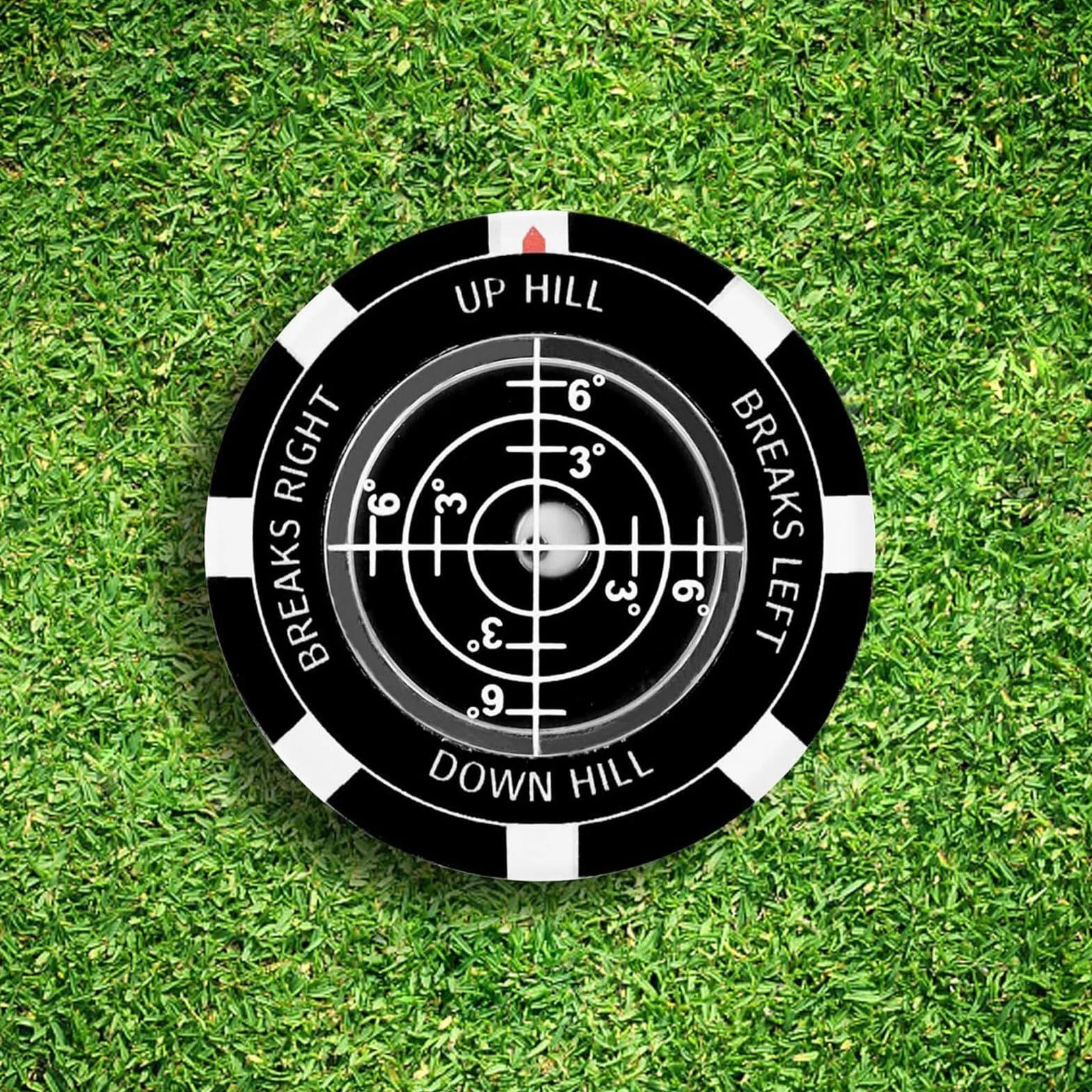 Marcador De Bola Lector De Green Herramienta De Putt con Nivel De Doble Cara Preciso Portátil