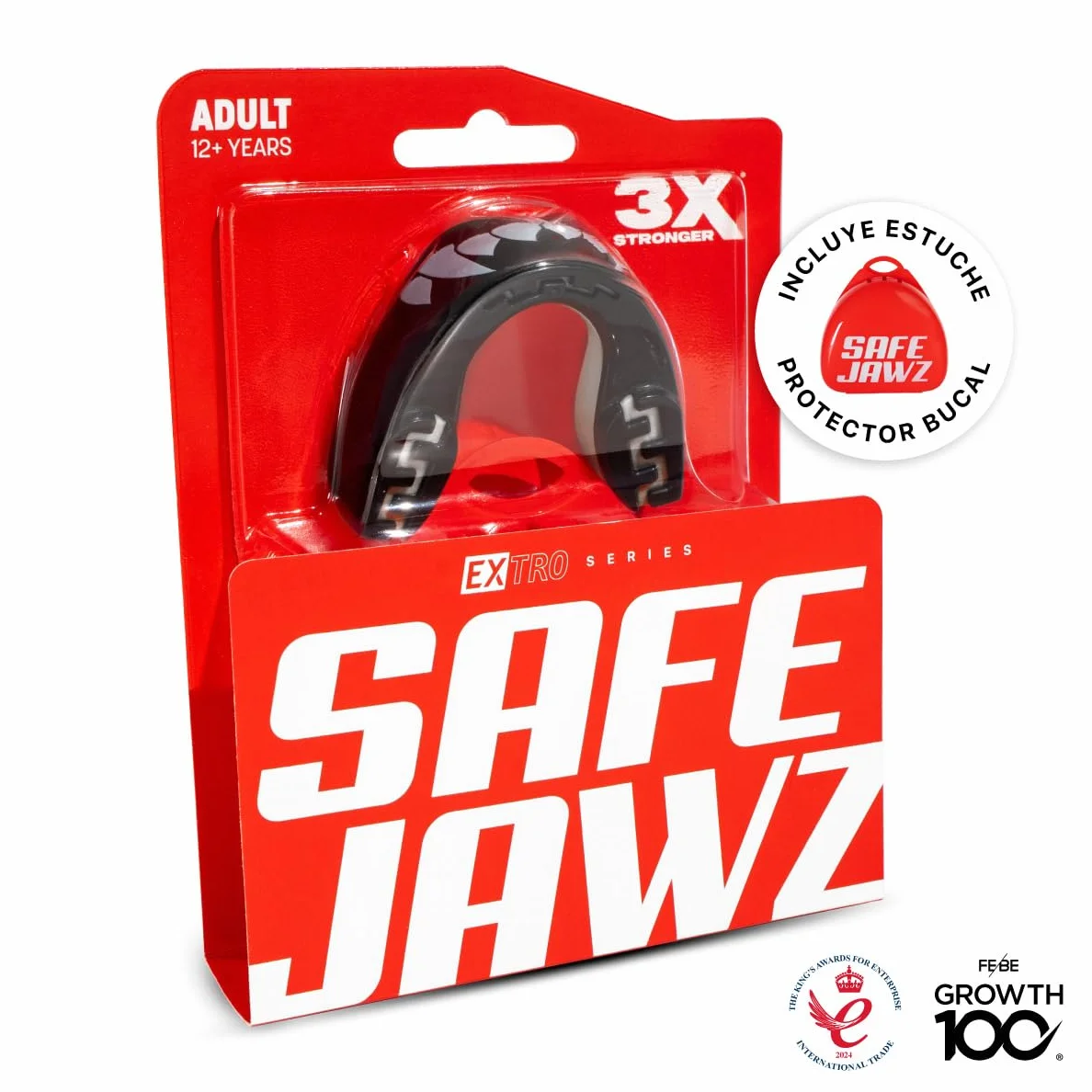SAFEJAWZ Protector bucal para deportes de contacto adultos y niños