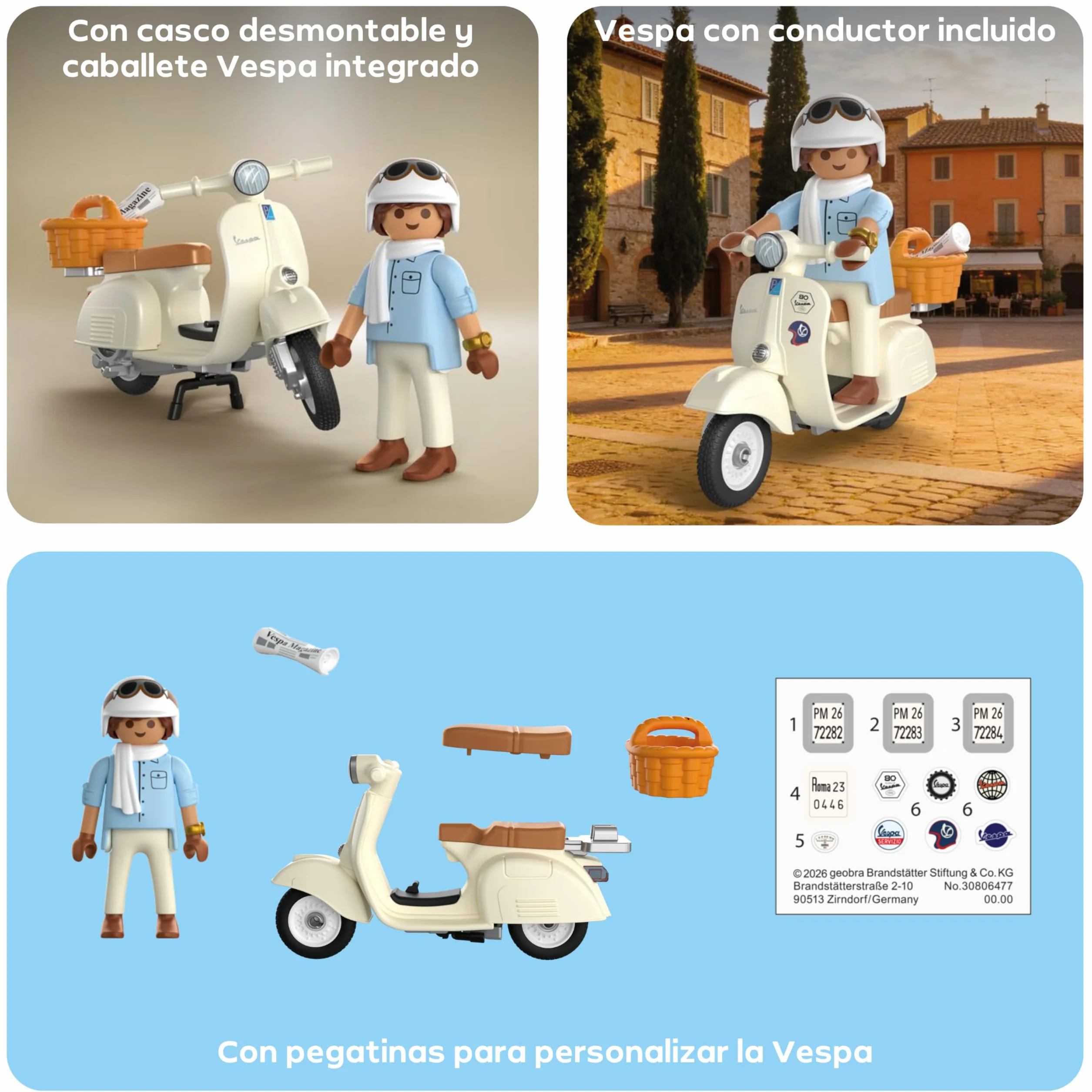 PLAYMOBIL | Vehículos | 80 años de Vespa: Estilo clásico