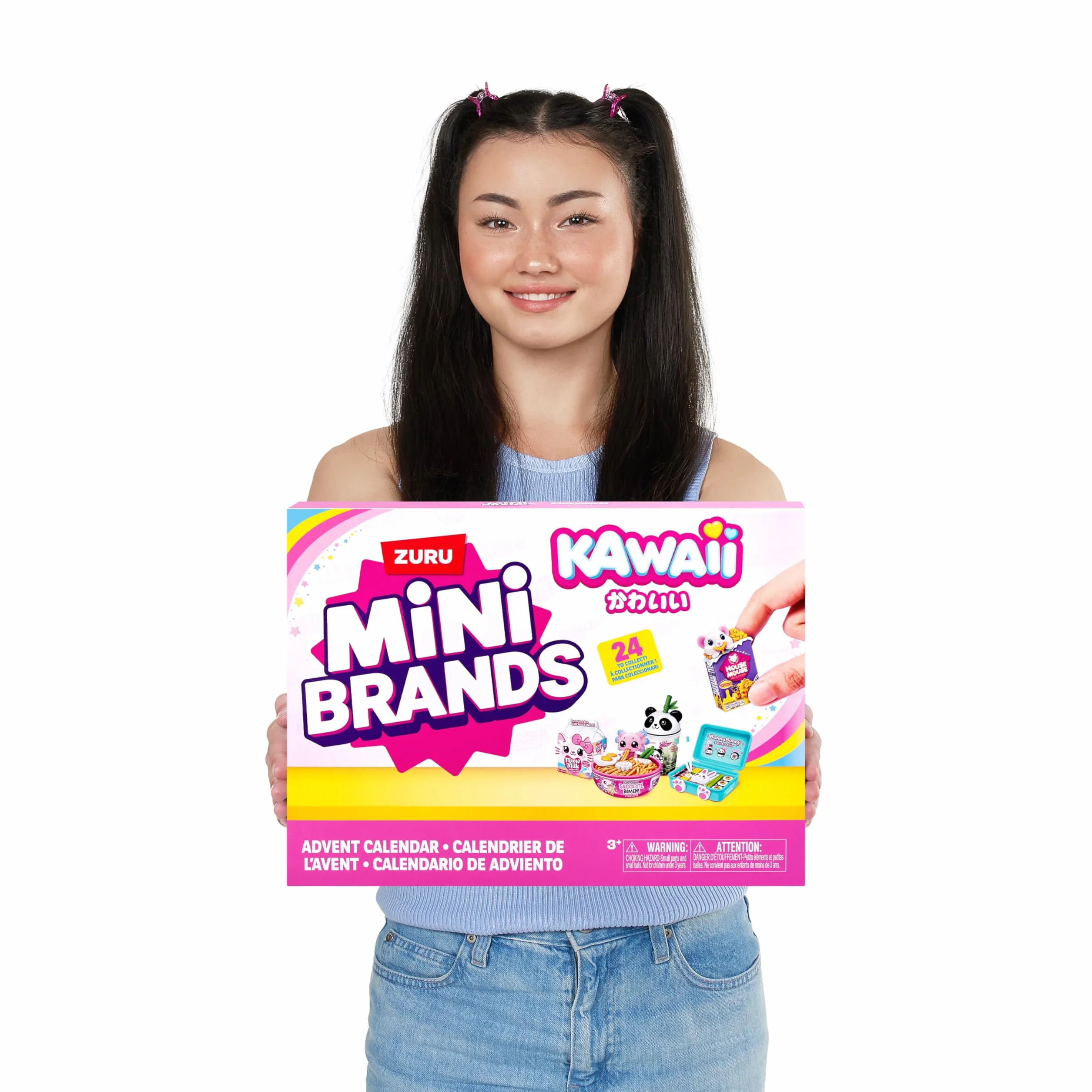 Mini Brands Kawaii Advent Calendar, Juguetes Coleccionables Seaonal para Niñas