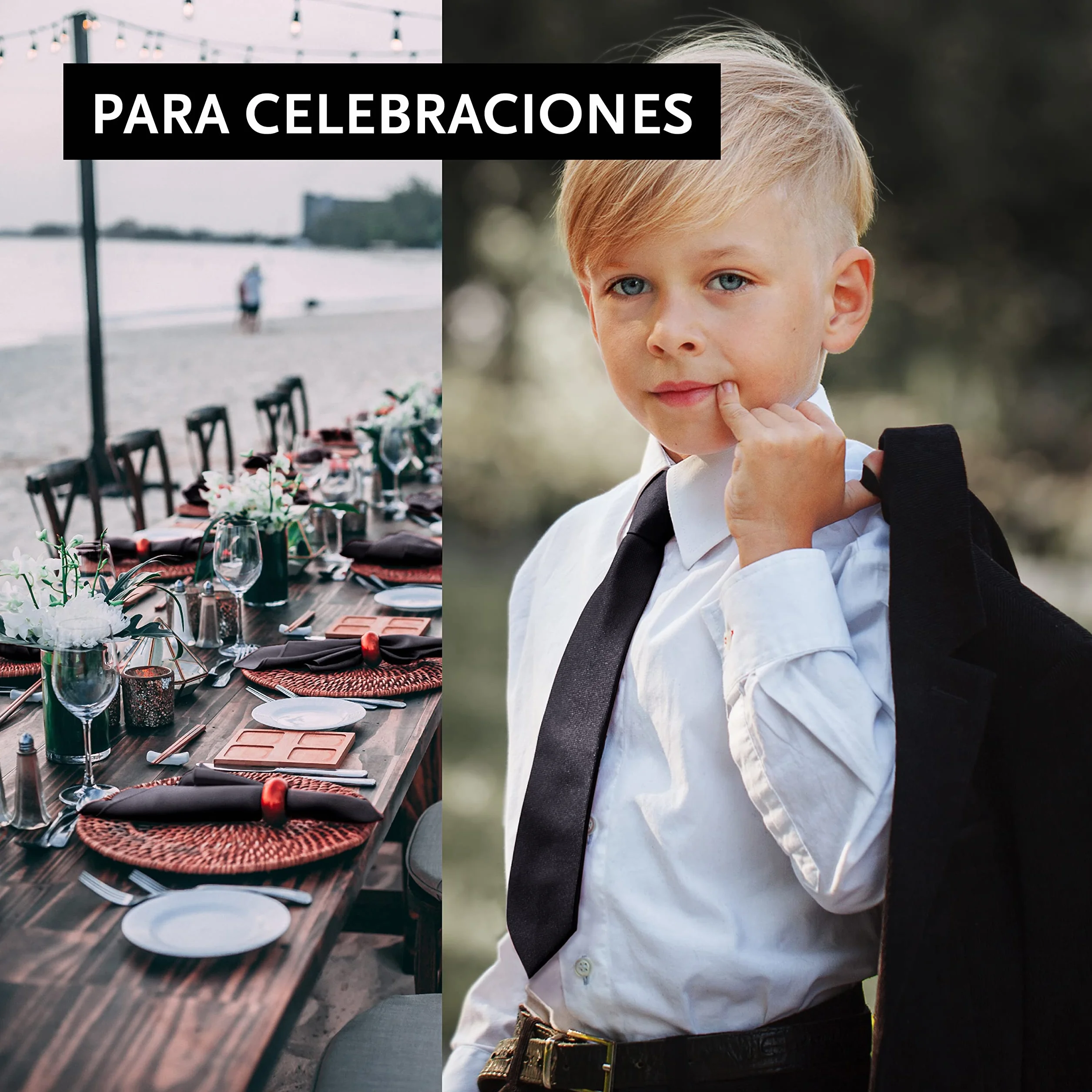 DonDon Corbata niños seda elástico brillado 2-5 años