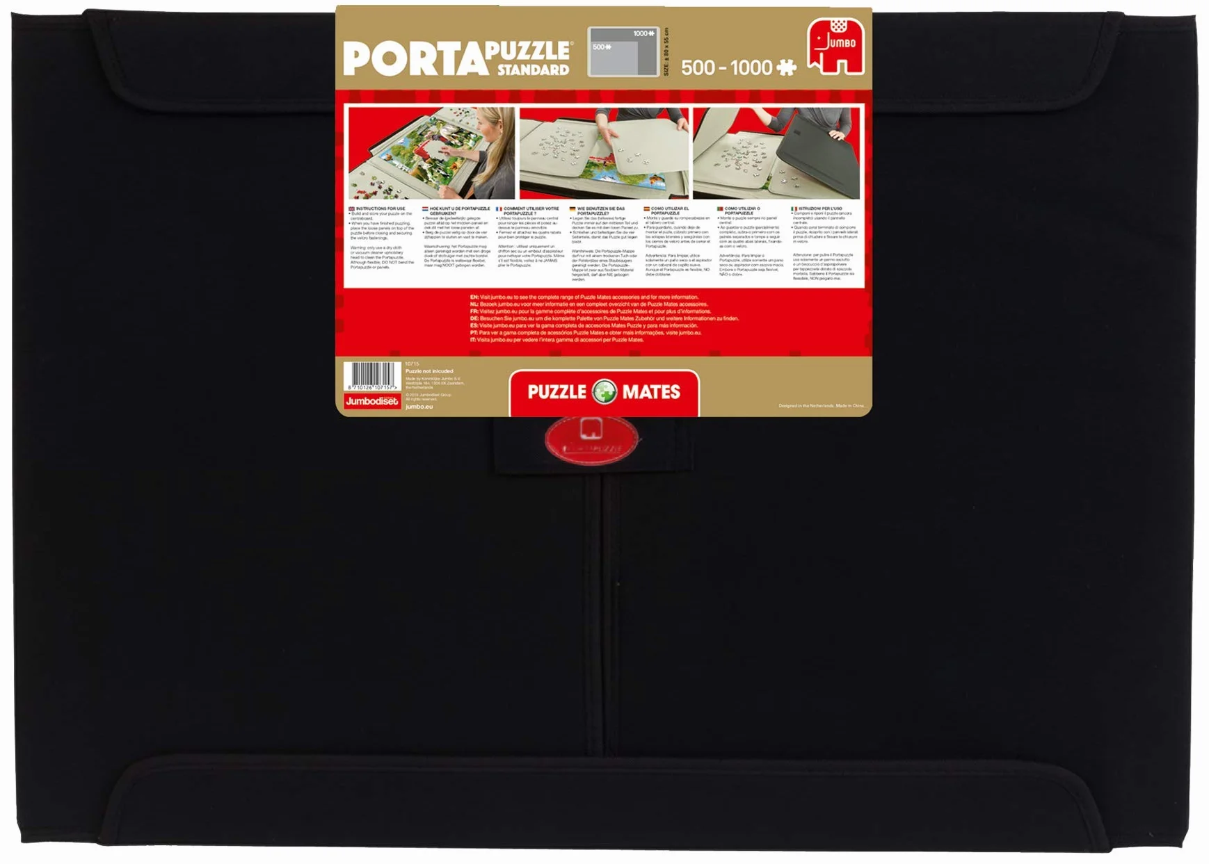 Portapuzzle de Jumbo Games - Alfombrilla grande para rompecabezas de hasta 1000 piezas y accesorios