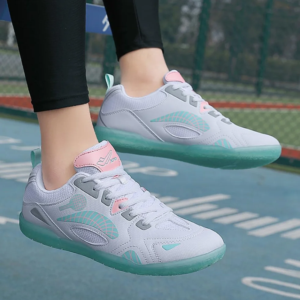Zapatillas de Tenis de Mesa para Hombre, Bádminton con Soporte de Arco