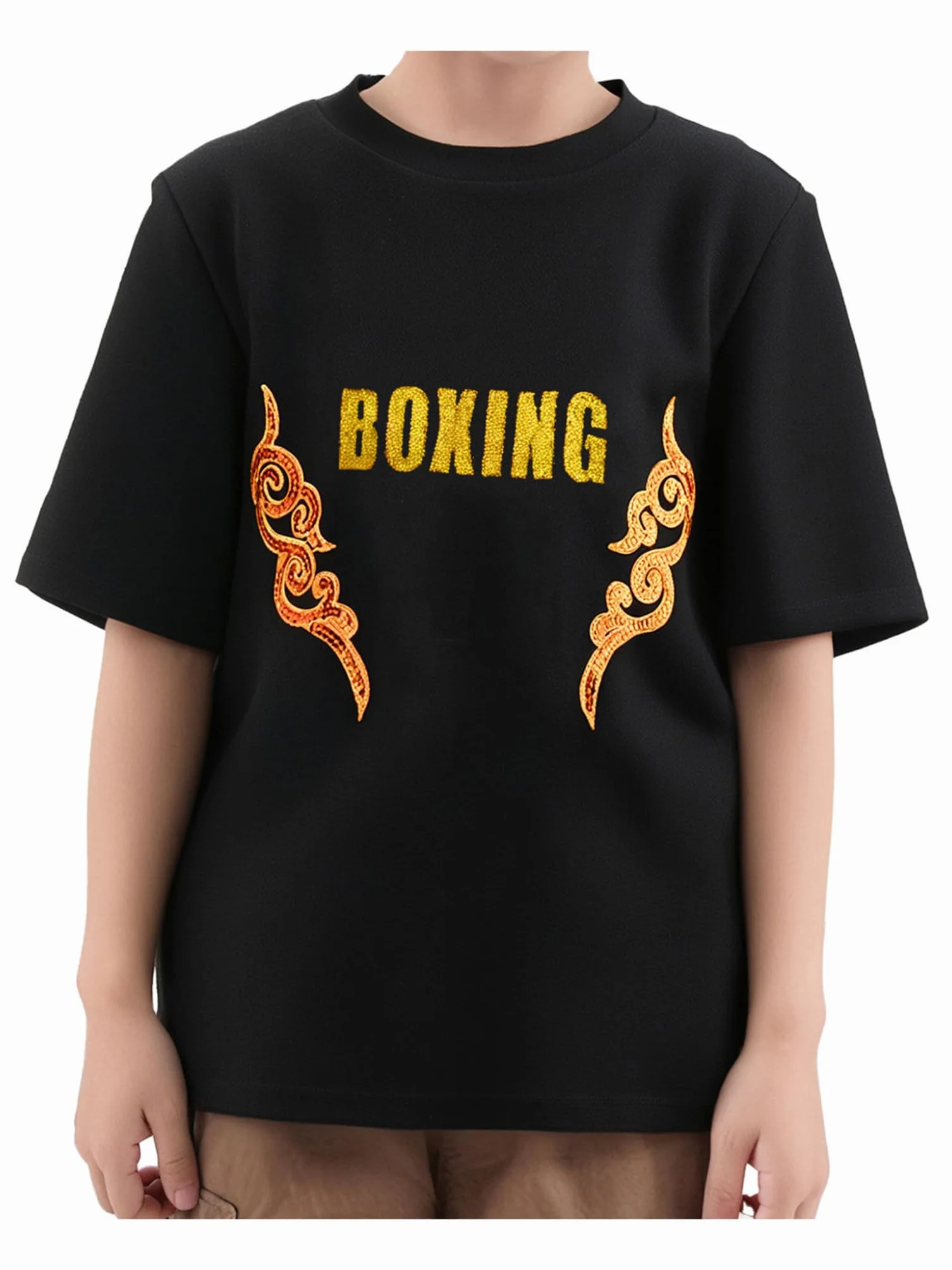 Chándales para niños pantalones cortos de boxeo traje de boxeo camiseta de boxeo entrenador muay tailandés fitness