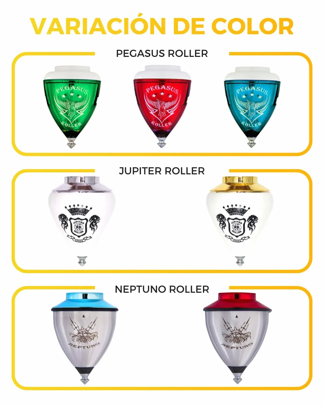 Xtreme - Pack de Tres Trompos Gold Star (Space 008000047)
