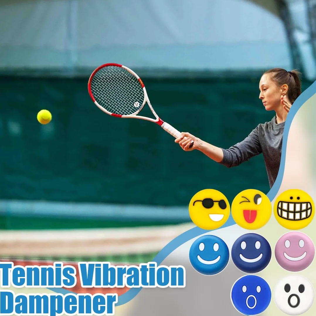 Amortiguador Raqueta Tenis Silicona Antivibrador 8 Piezas Accesorios Tenis Bádminton