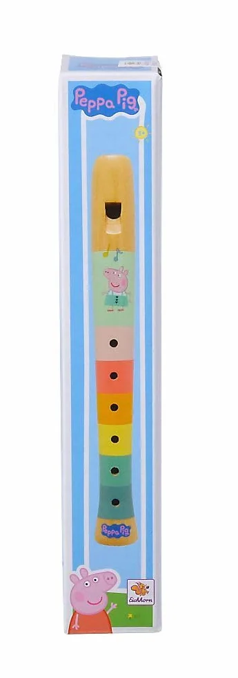 Eichhorn - Flauta de Madera de Peppa Pig de 20 cm de Largo, promueve la percepción auditiva de los niños, Produce Tonos armoniosos, de Madera de Chima, a Partir de 3 años