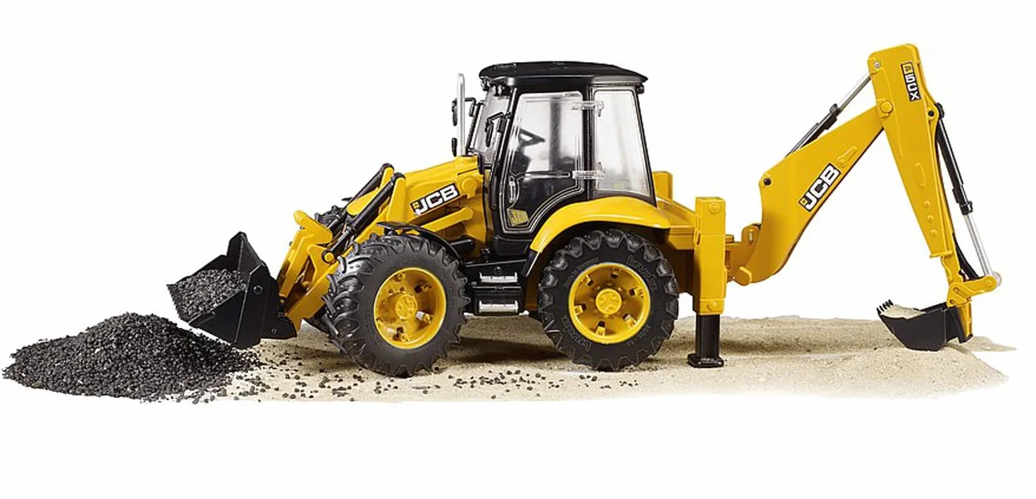 bruder 02454 - JCB 5CX eco Backhoe - 1:16 Vehículo de construcción, Obra, Pala, Retroexcavadora, Trabajador, bworld, Máquina de construcción, Toy