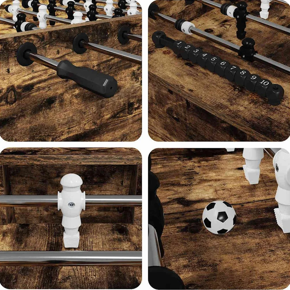 Refined Mesa de Futbolín Roble, Mesa de futbolín Rectangular, Moderna para Juegos en Interiores, competencias Familiares, diversión Nocturna y Fiestas