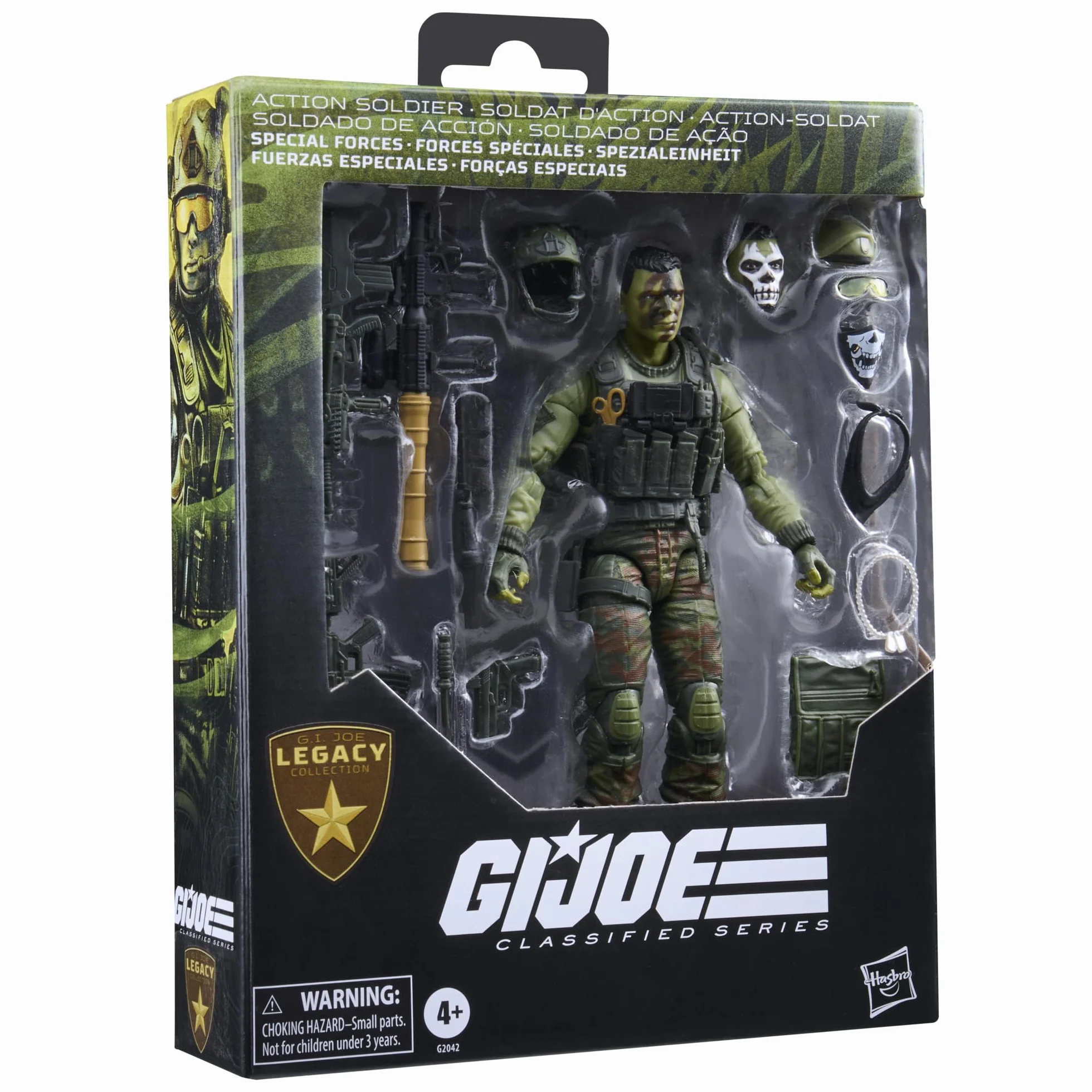 G.I. Joe Classified Series, Legacy Collection, Soldado de acción - Fuerzas Especiales, Set de Figura Coleccionable de 15 cm con 16 Accesorios