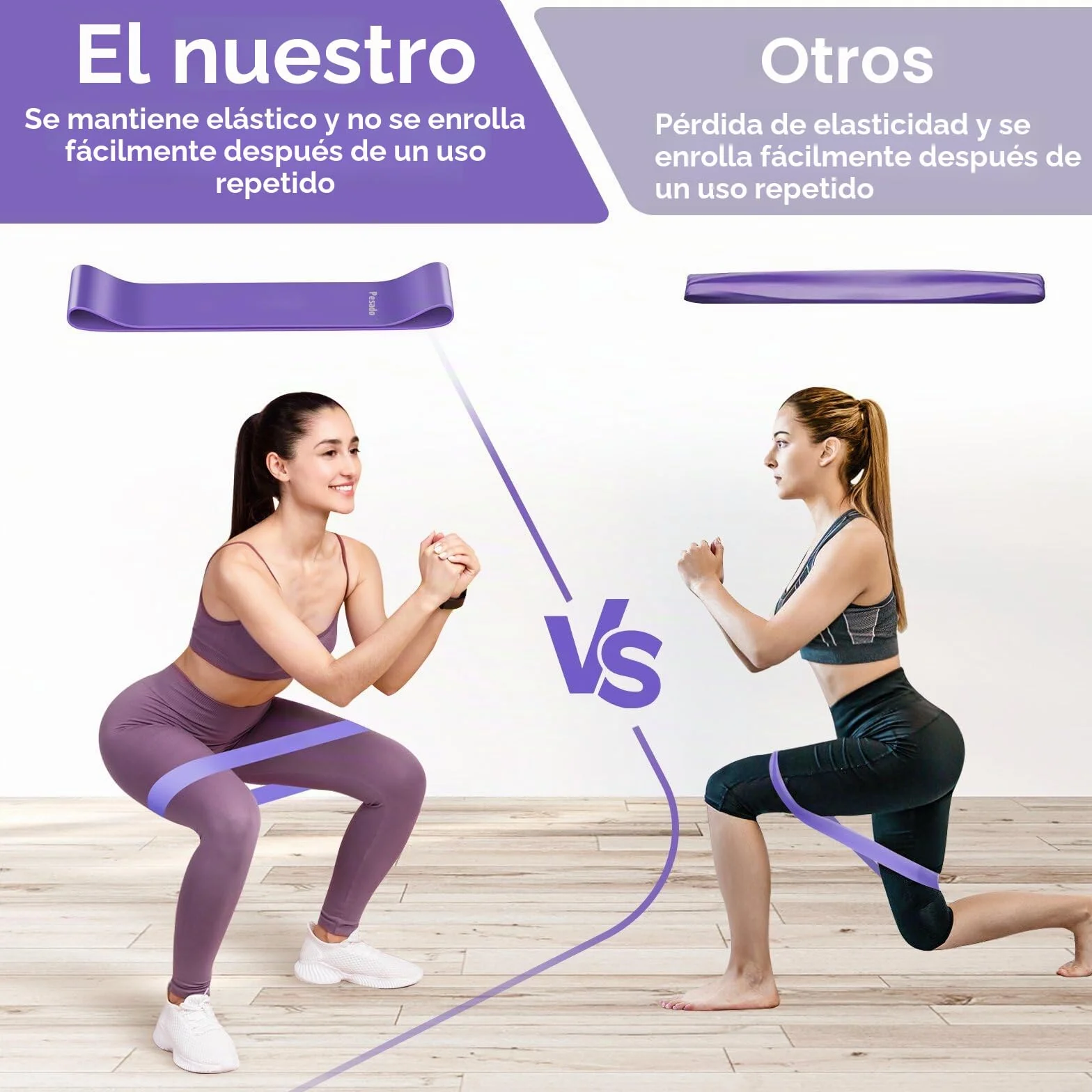 Fokky Bandas Elasticas Musculacion Set of 5, Cintas Elasticas Skin-Friendly Gomas con Bolsa Almacenamiento para Piernas, Gluteos, Brazos, Yoga