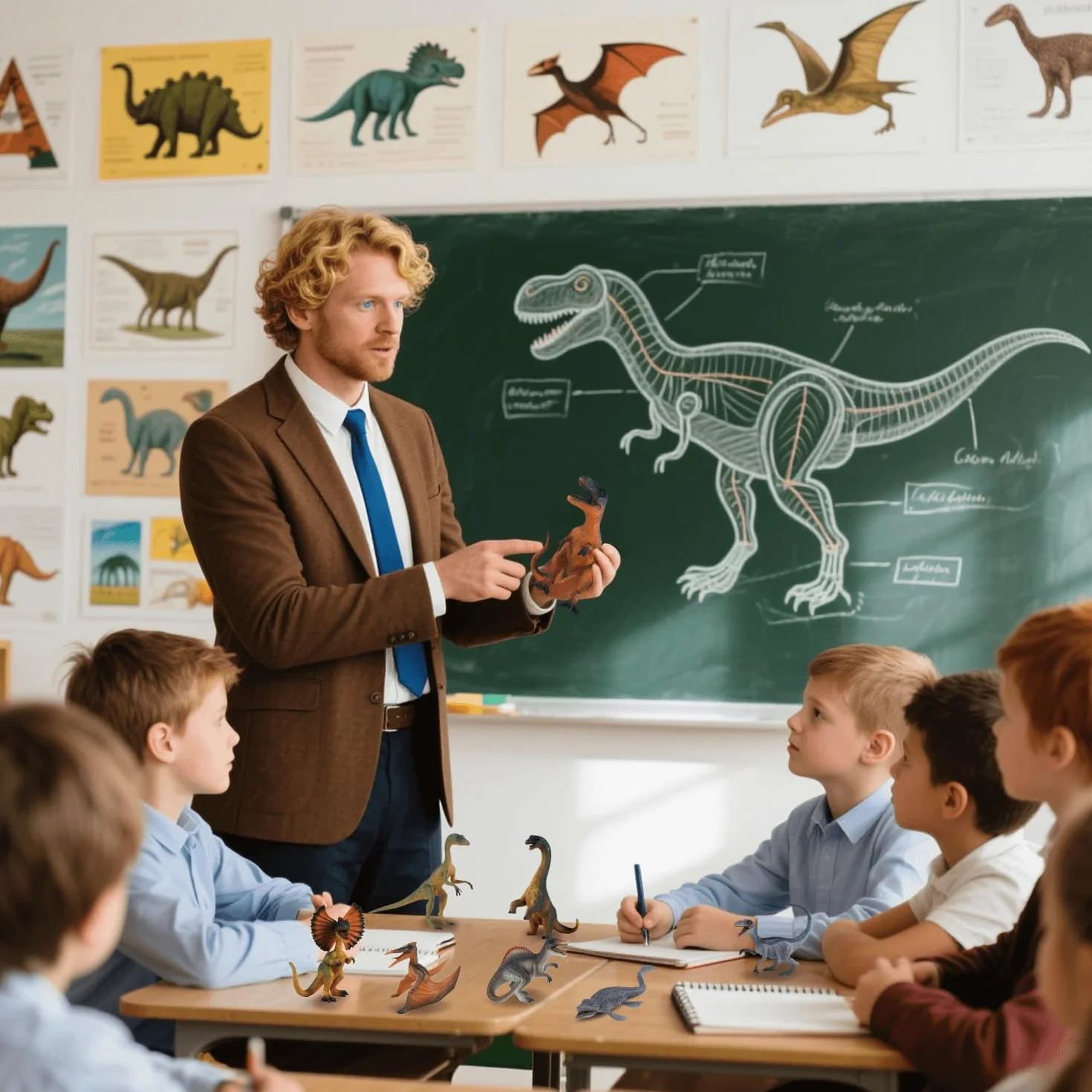 Juguetes Dinosaurios 8 Piezas Tiranosaurio Rex Velociraptor Regalo Cumpleaños Niños 3-8 Años