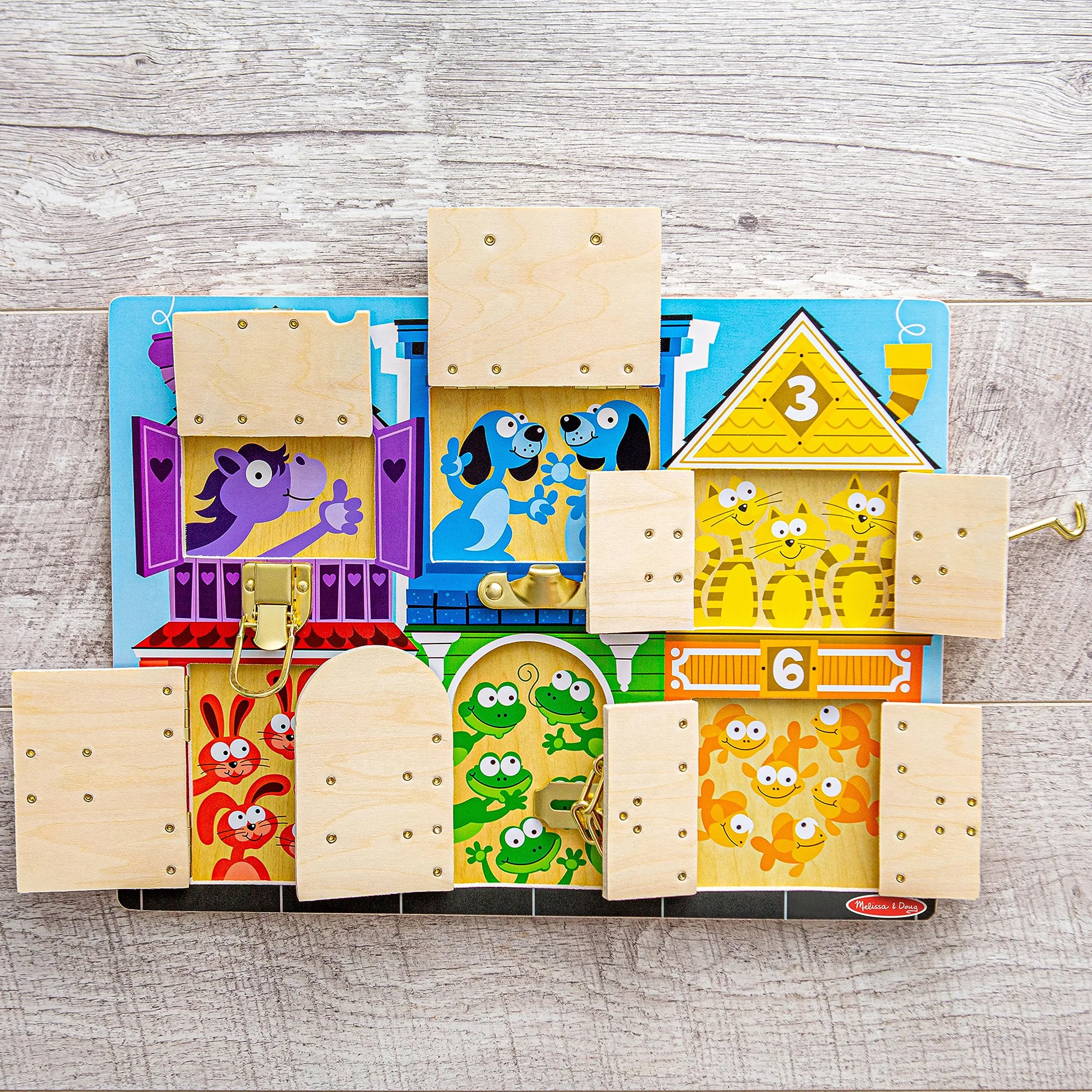 Melissa & Doug | Tablero De Pestillos | Juguetes de desarollo | 3+ Years