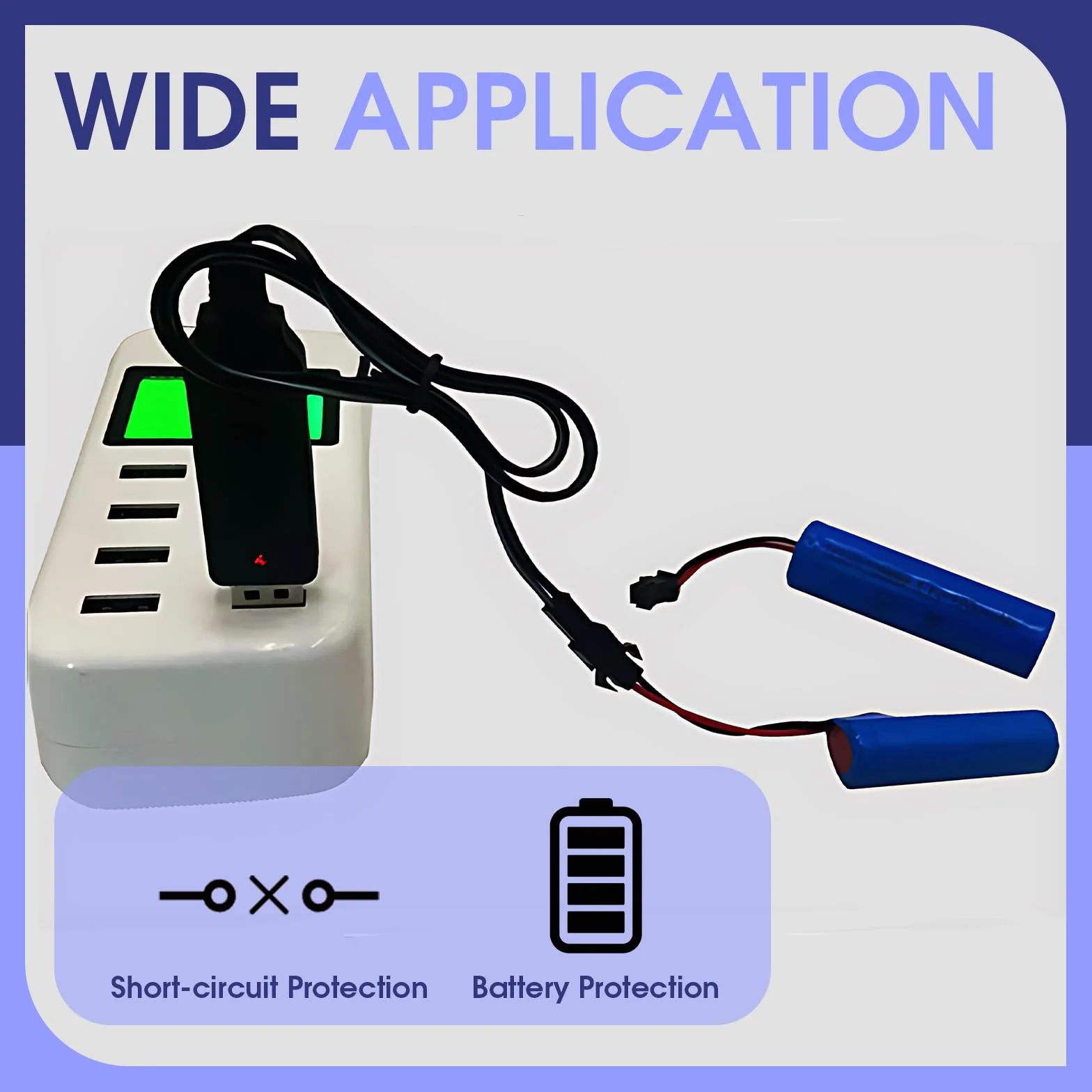 2 Piezas Cable Cargador USB, atería Li-Ion 3.7V Recargable con Cable de Carga USB Conector SM 2P Indicador LED para Juguetes RC Coches Camiones Drones Barcos y Aviones de Control Remoto Barcos