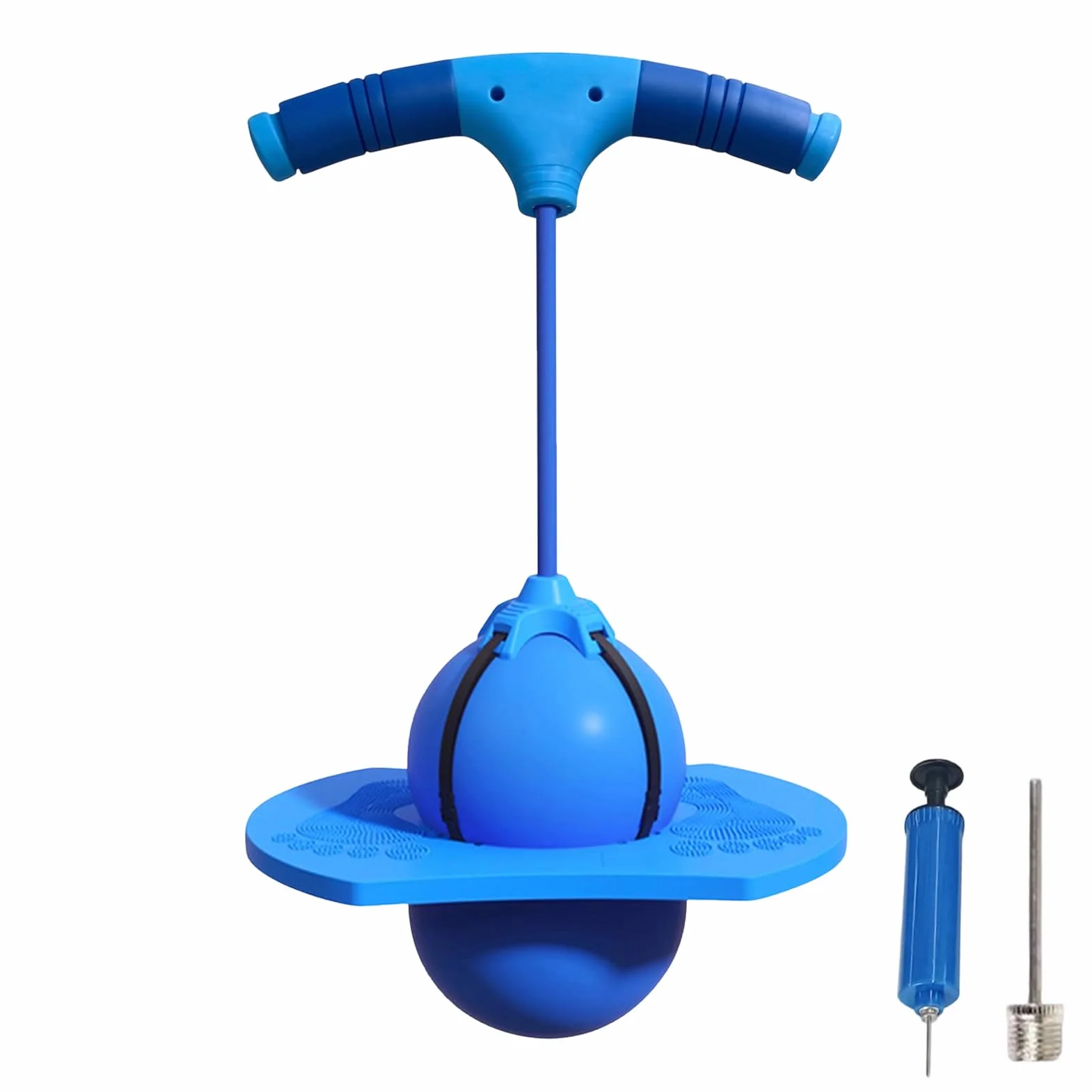 Pelota Saltarina para Niños, Bola De Equilibrio Paras Saltar, Tabla De Rebote Paras Saltar, Saltarín con Bomba Y Mango, para Niñas Niños Y Adultos