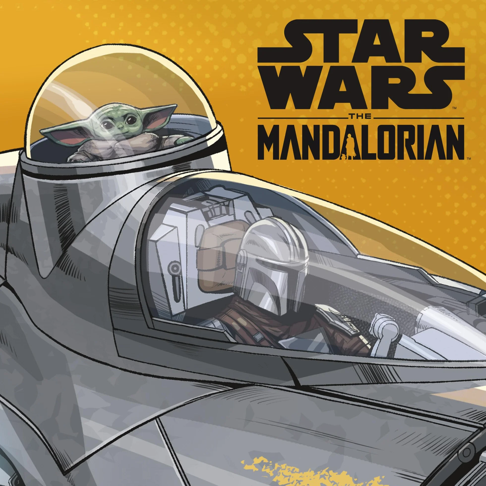 Star Wars Epic Hero Series The Mandalorian's N-1 Starfighter - Figuras de Acción Juguetes para el Juego de rol, Nave Estelar con Mandaloriano y Grogu (Baby Yoda)