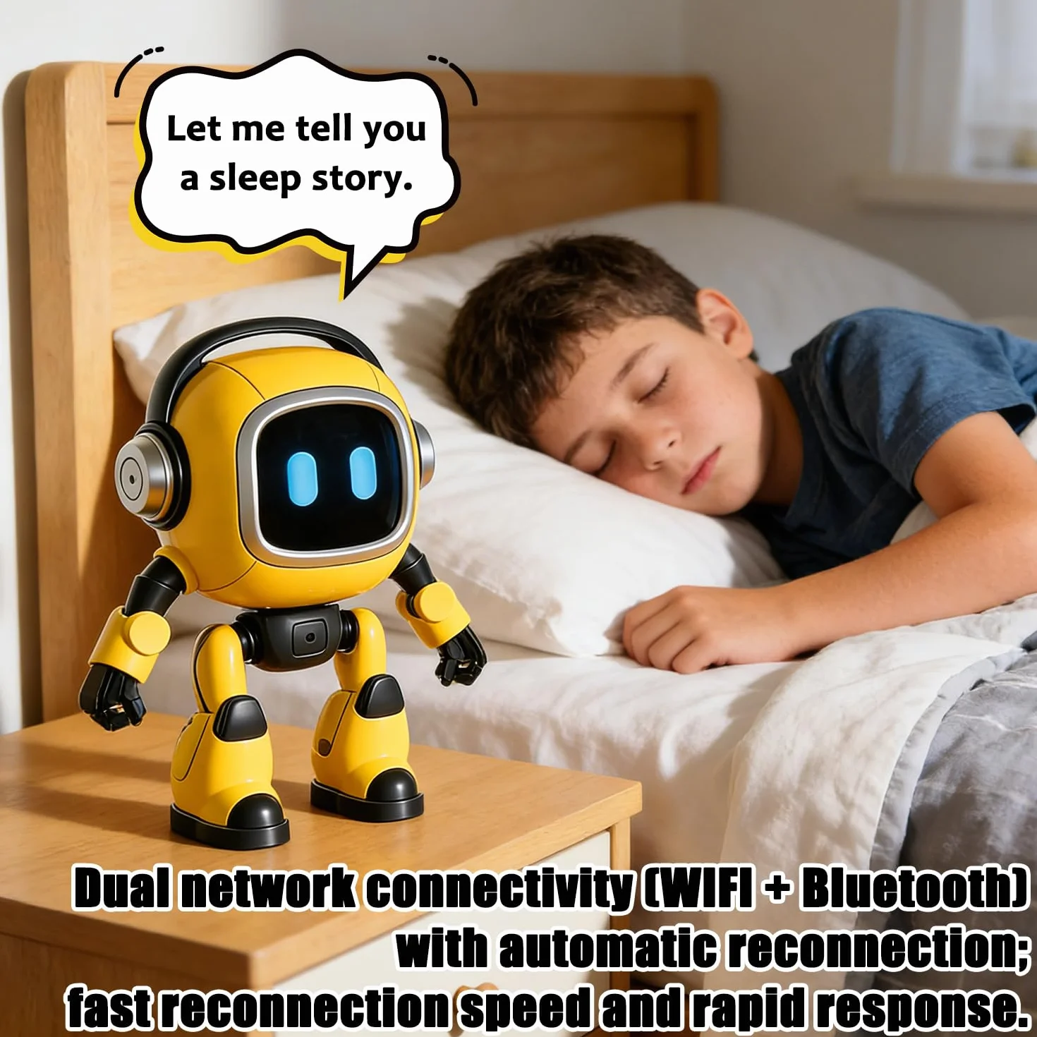 Robot de Escritorio con Inteligencia Artificial, Robot de escritorio interactivo inteligente, Robot Inteligente Impulsado Por Ai, Juguete robot inteligente AI, Emo Ro-bot, Regalo Para Niños