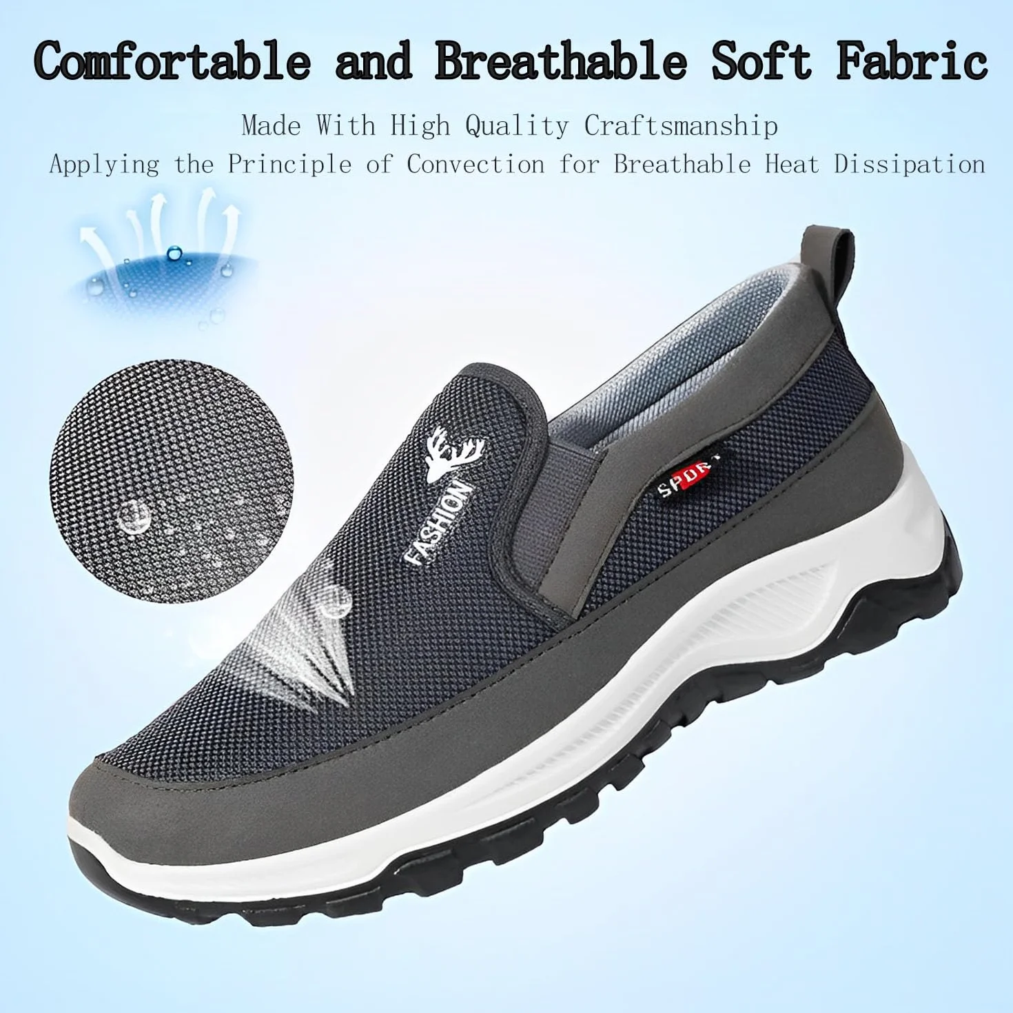 CNA Trop Zapatillas para Caminar Hombres Ortopédicas Deportivas Sin Cordones