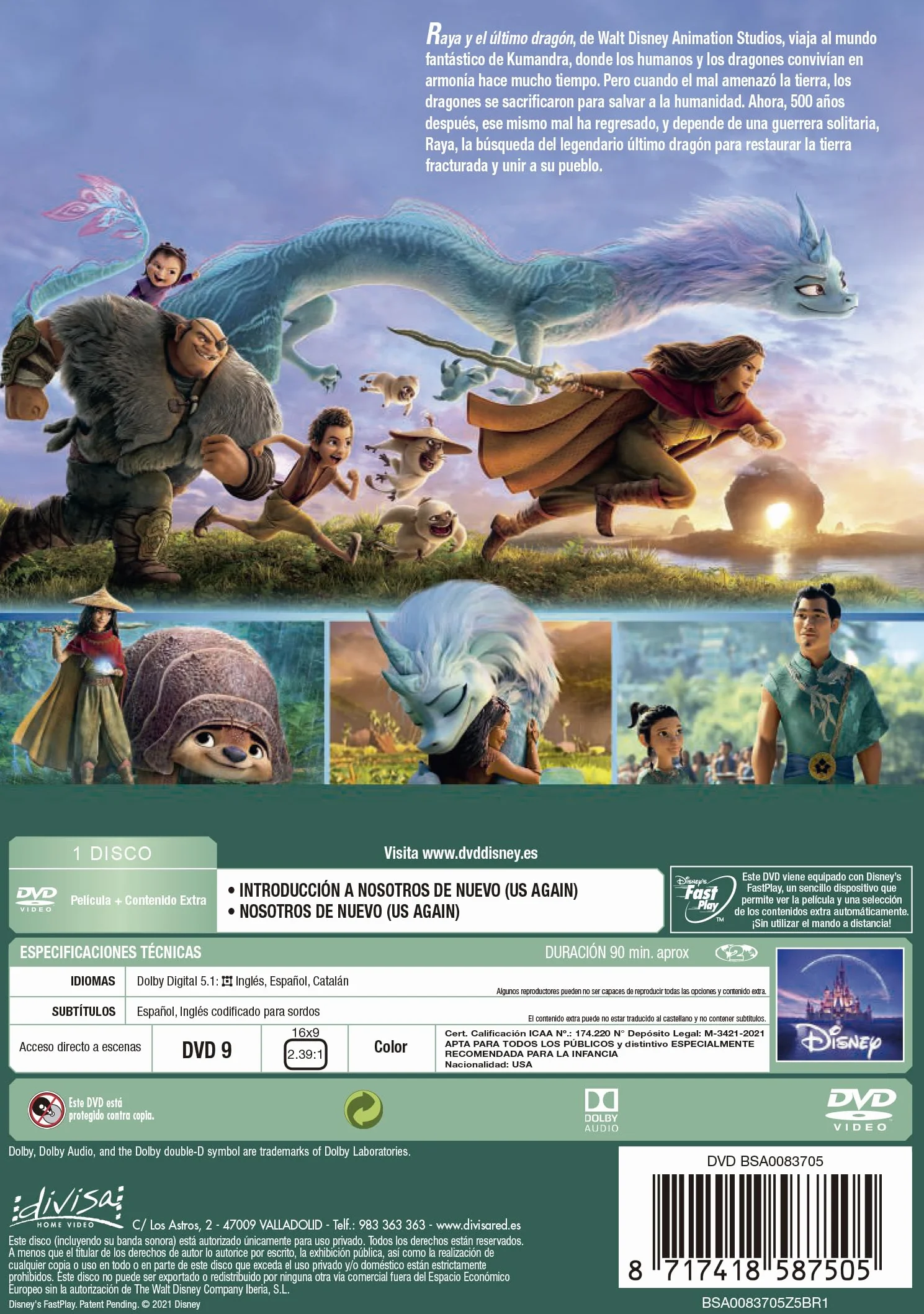 Raya y el último dragón DVD