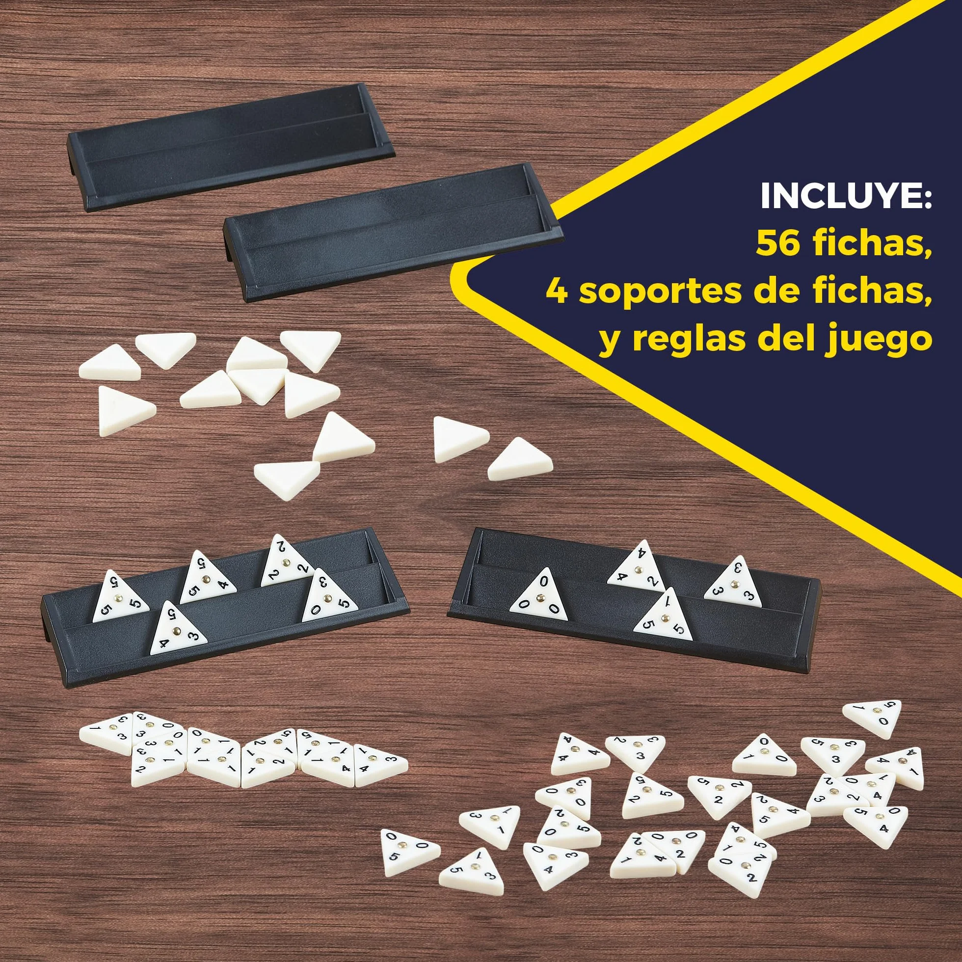 Bizak, Triominos Caja Metalica, Edición de Viajes, Juego de Mesa de Dómino para Niños +6 Años, Juguete Estratégico de 2 a 4 Jugadores, Compacto y Portátil, Estimula el Razonamiento Lógico (64550632)