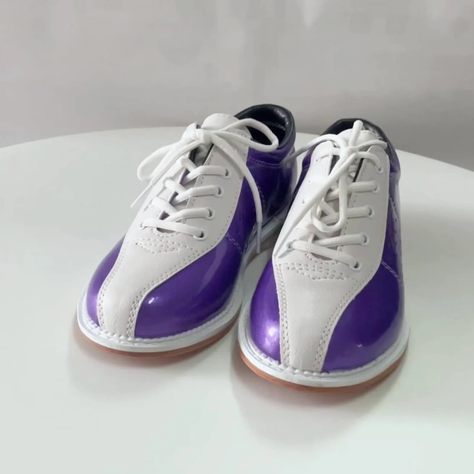 Buty do kręgli JiuQing dla początkujących ze sznurowadłami, antypoślizgowe, lekkie