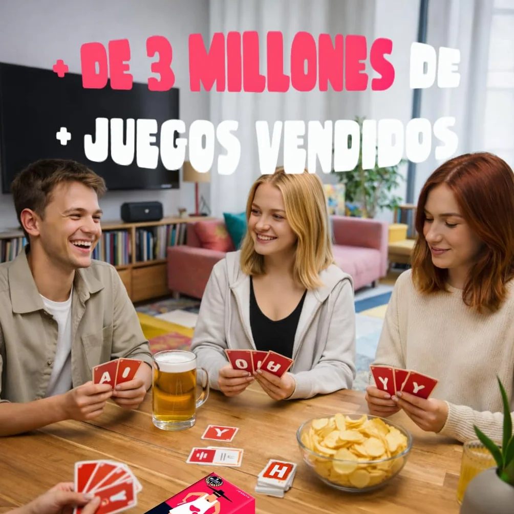 QuickStop - Juegos de Mesa para Adultos y Familia +16 - Dinámico, Rápido y Atrevido - De 2 a 7 Jugadores - Juego de Fiesta para Amigos - Español