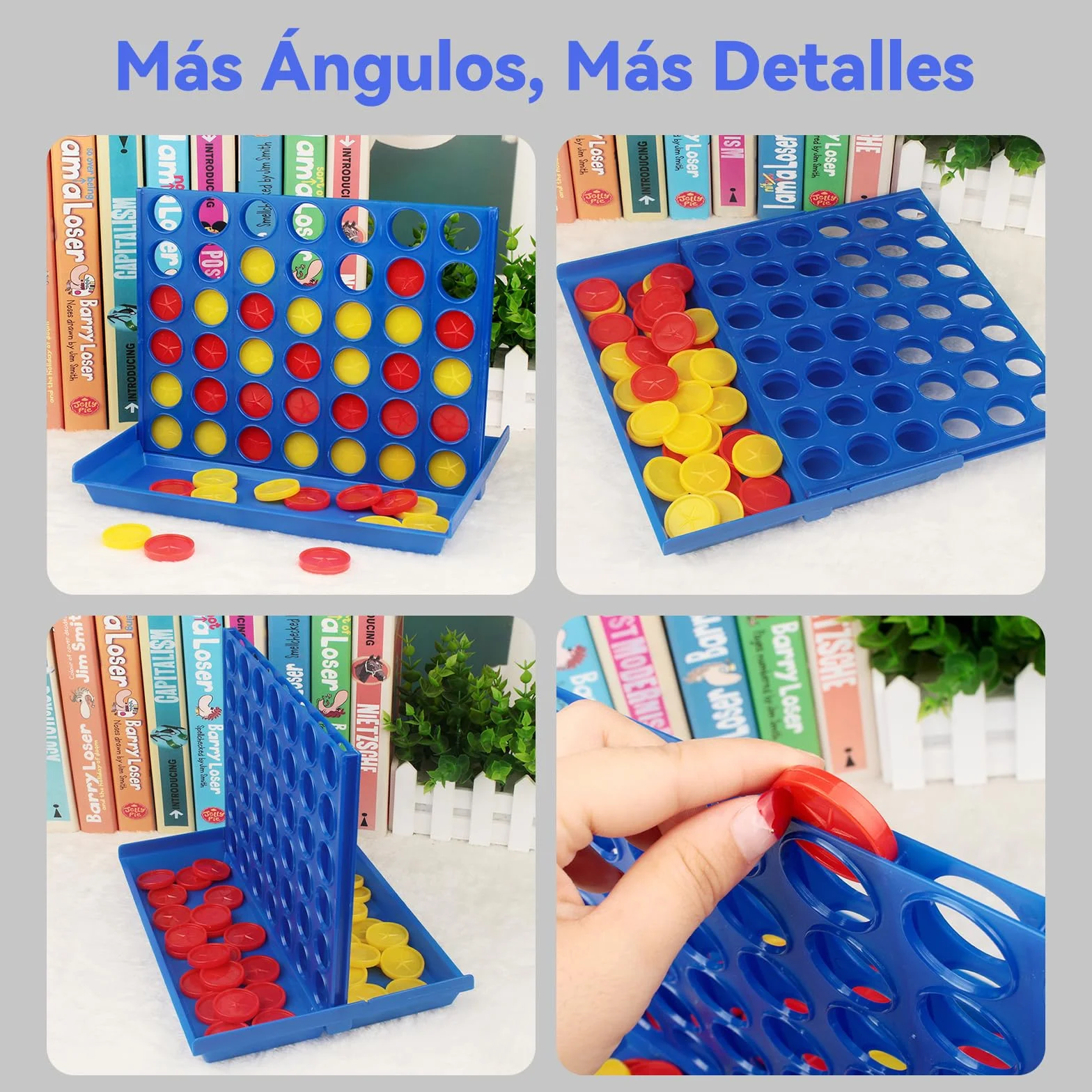 Pup Go 4 en Raya Estándar para Niños de 3 Años+, Juego de Mesa Clásico y Familiar, Juguete Estrategia Educativo, Tablero Plegable con 6 Discos de Repuesto