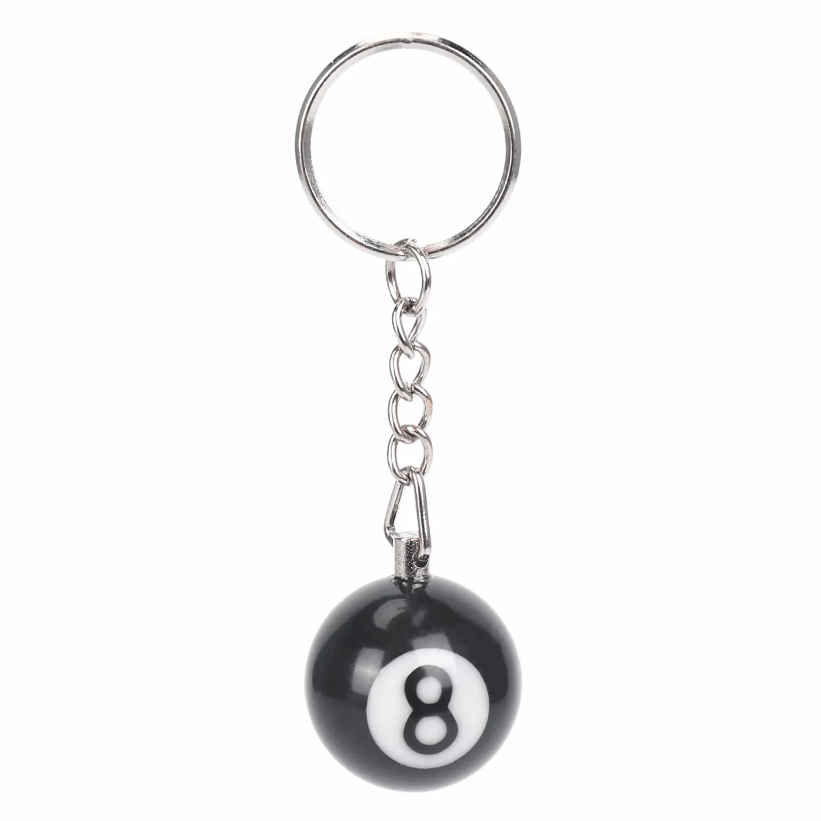 Anillo de Llave Bola de Billar Numero 8 Felicidad