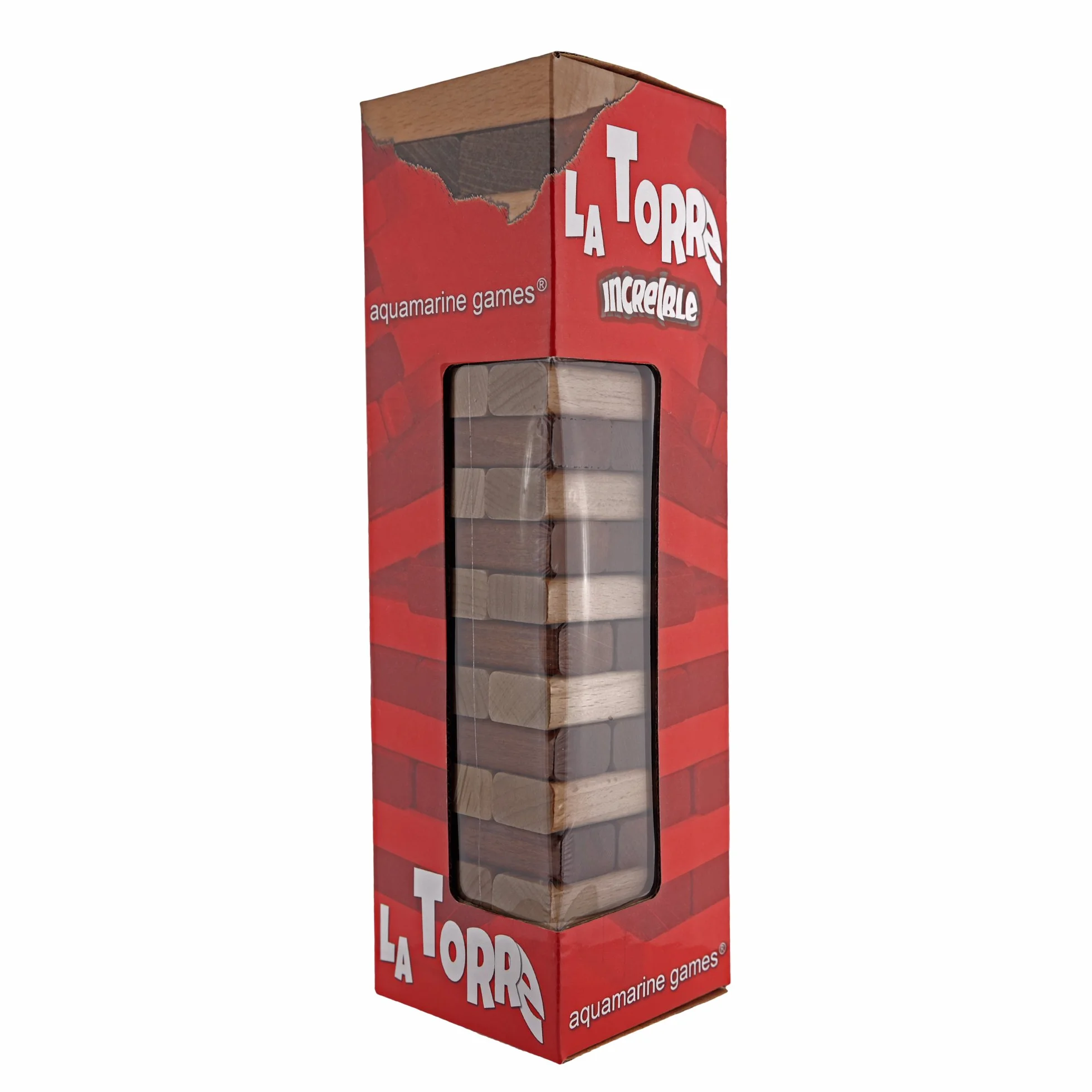 Aquamarine Games - La Torre increíble, Juego de Habilidad 28 x 8 x 8 Cm (Compudid CP017)