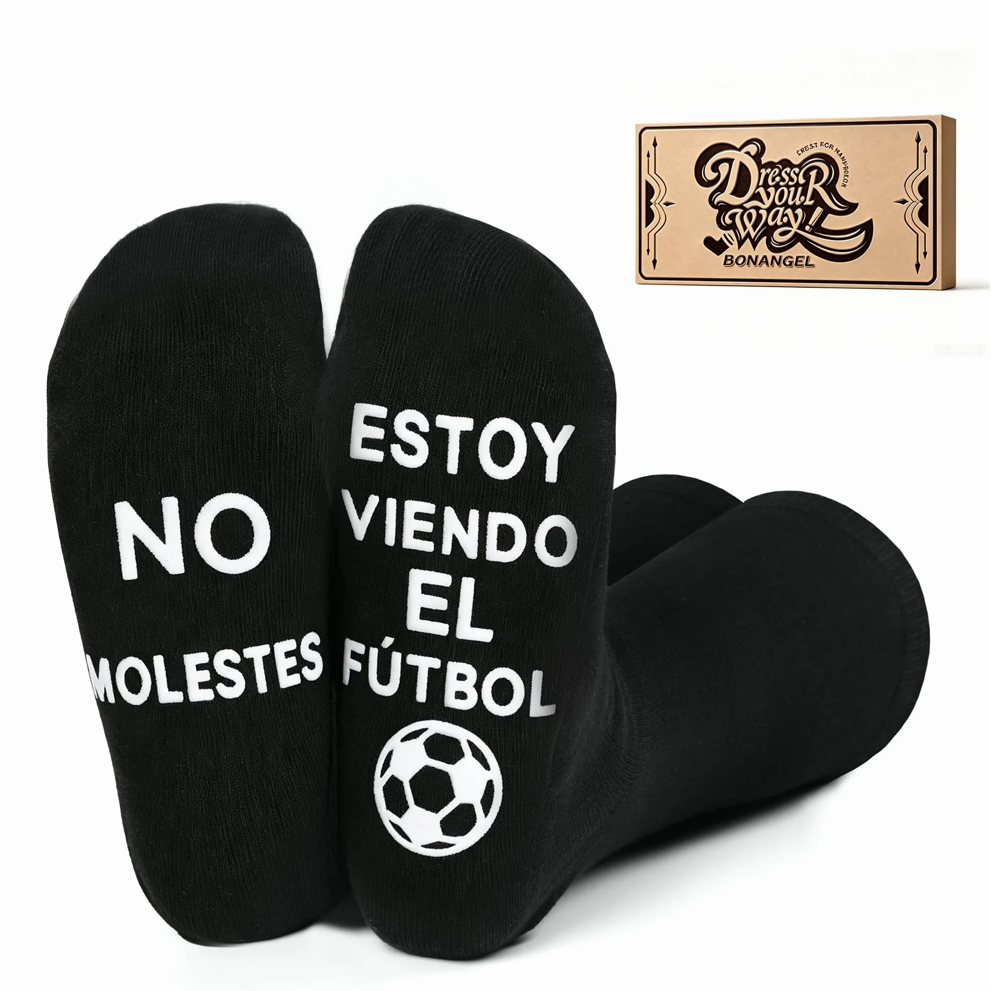 BONANGEL Calcetines Hombre Algodón 39-46 Antideslizantes Regalo