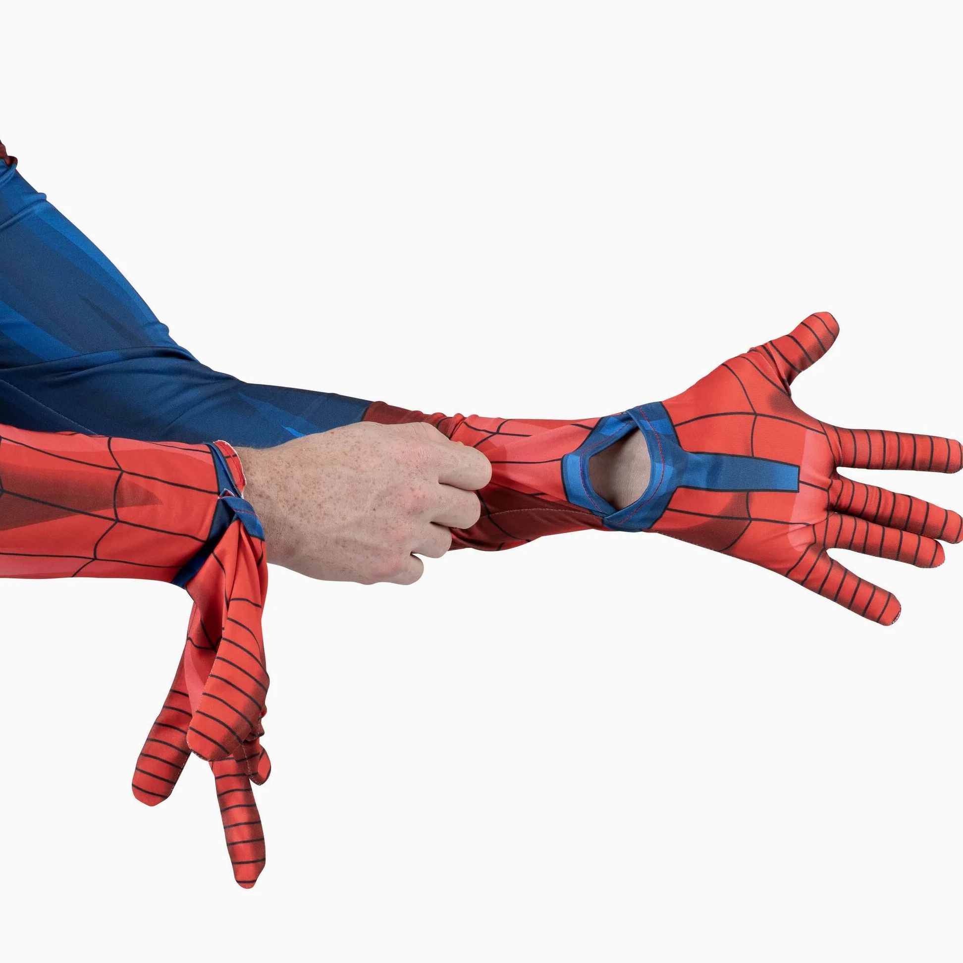 MARVEL Spider-Man Disfraz oficial para adulto tipo Zentai para Halloween, traje ceñido de cuerpo completo de elastano elástico con cremalleras ocultas y aberturas en las muñecas
