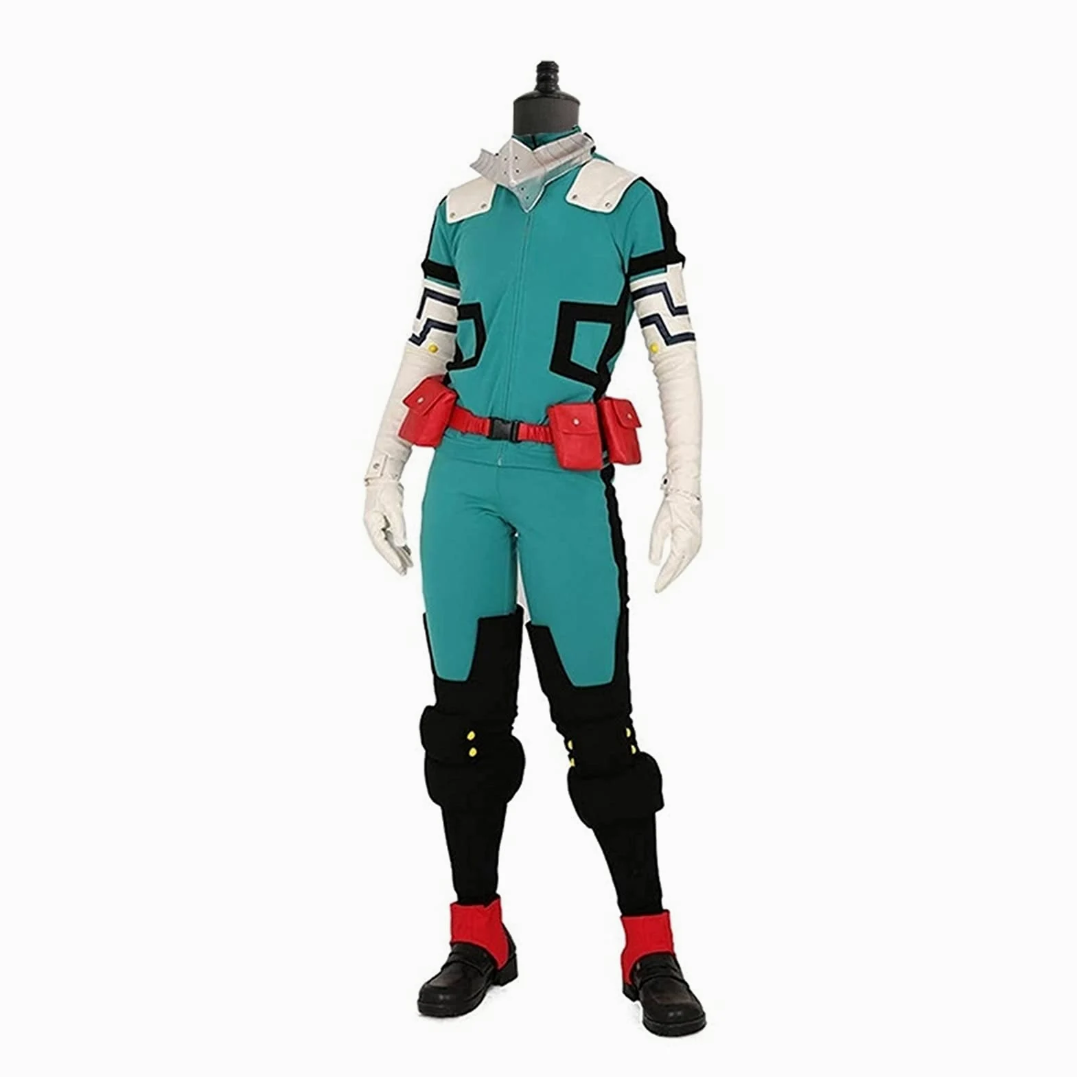 CENZY Anime My Hero Academia Cosplay Midoriya Izuku Deku Batalla Cosplay Disfraz Unisex Conjunto de Disfraz de Halloween Peluca Cabello (Color: Disfraz, Tamaño: L)