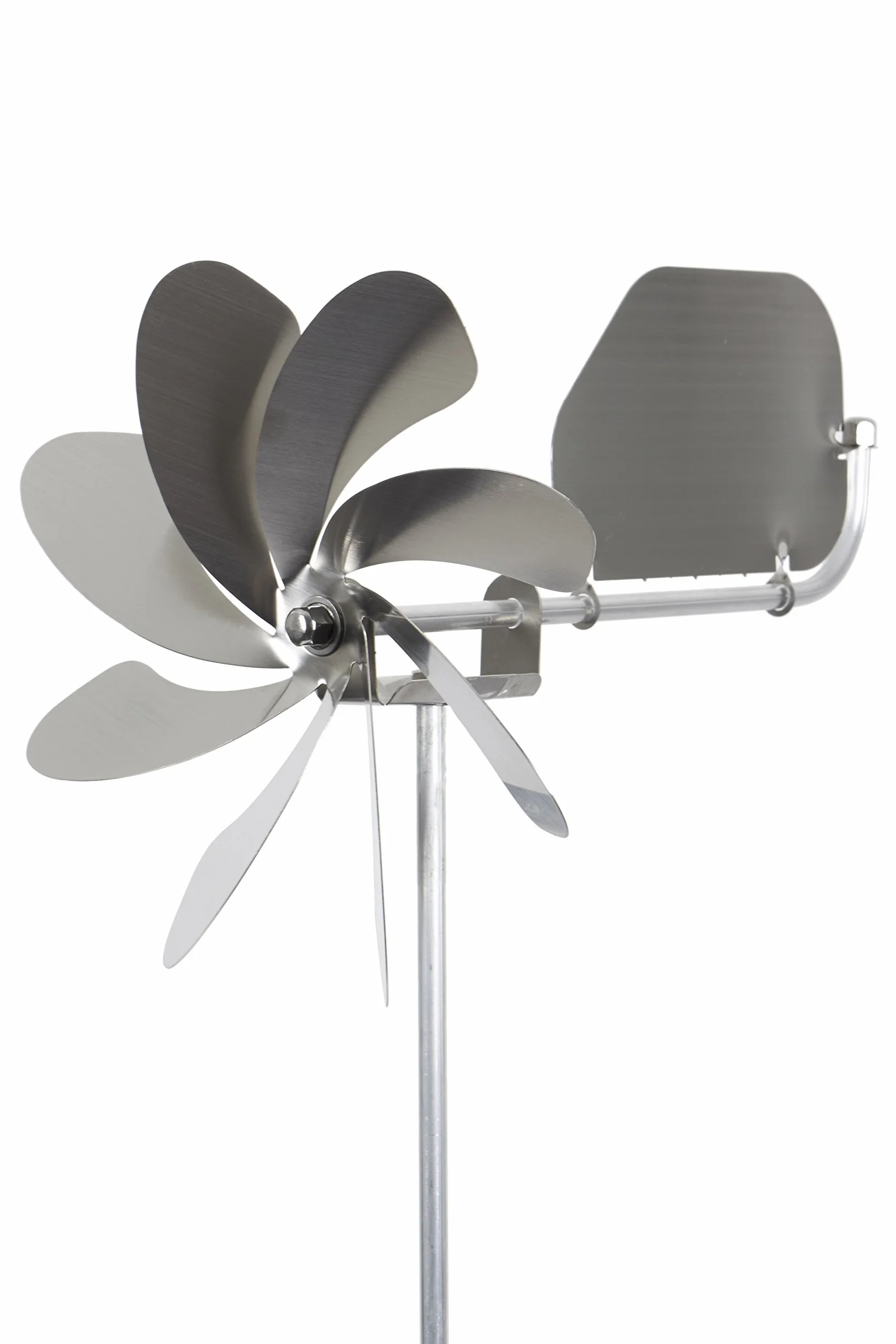 steel4you Speedy20 plus - Molinillo de acero (rotor de 20 cm de diámetro, rodamiento de bola, con veleta que gira hasta 360°)