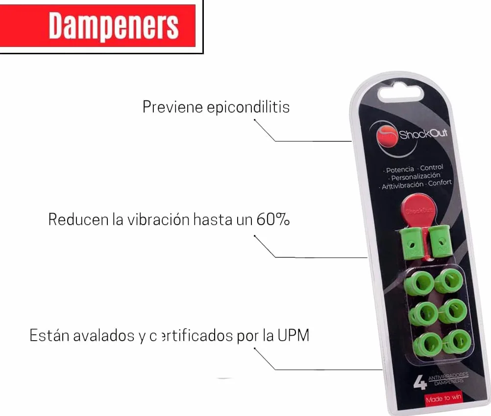 ShockOut Antivibrador de Pádel Verde - Dampener para Palas