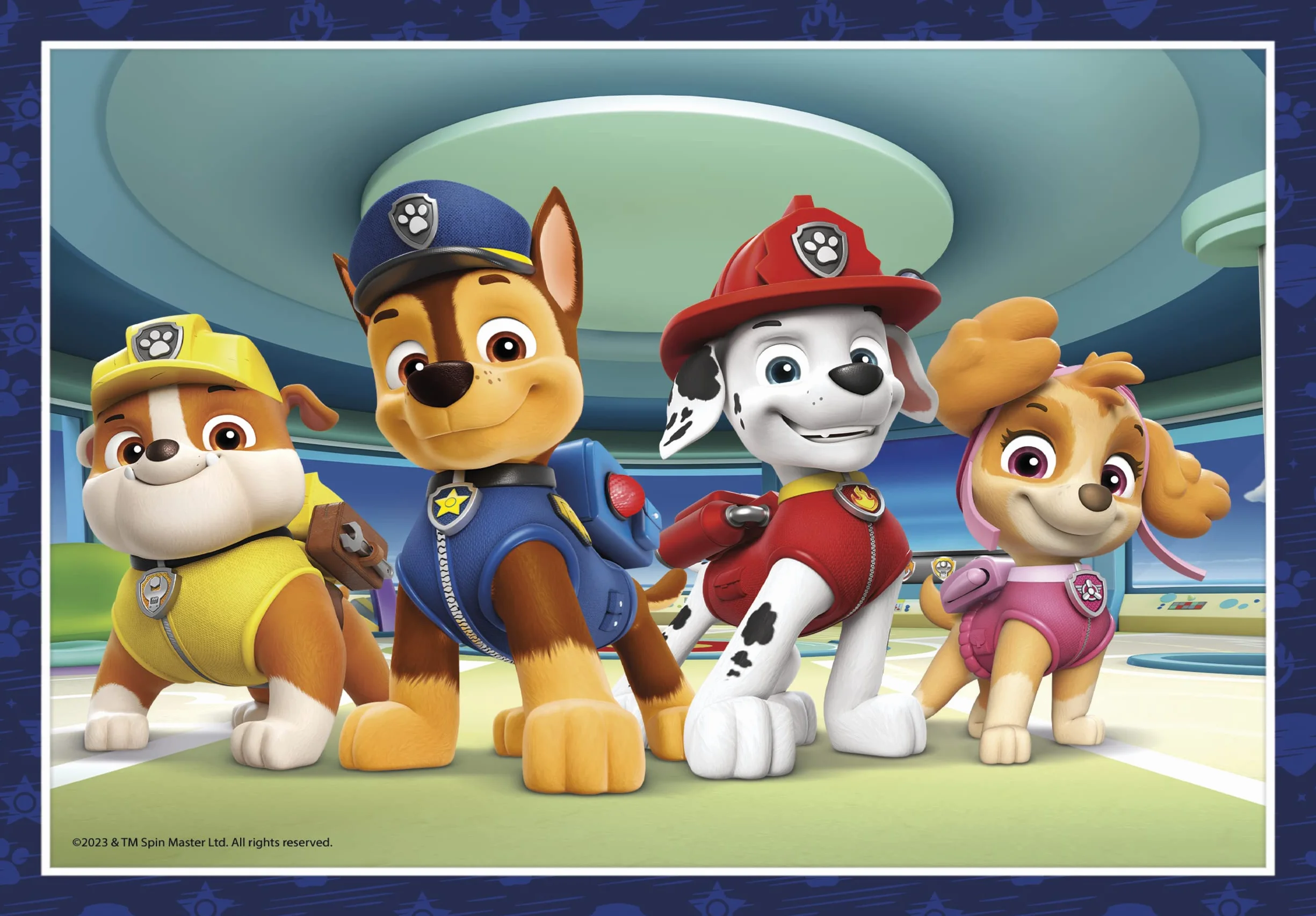 Clementoni - Puzzle Infantil 4 Puzzles en 1: Puzzles de 12, 16, 20 y 24 Piezas Paw Patrol, Patrulla Canina- Desde 3 años (21513)