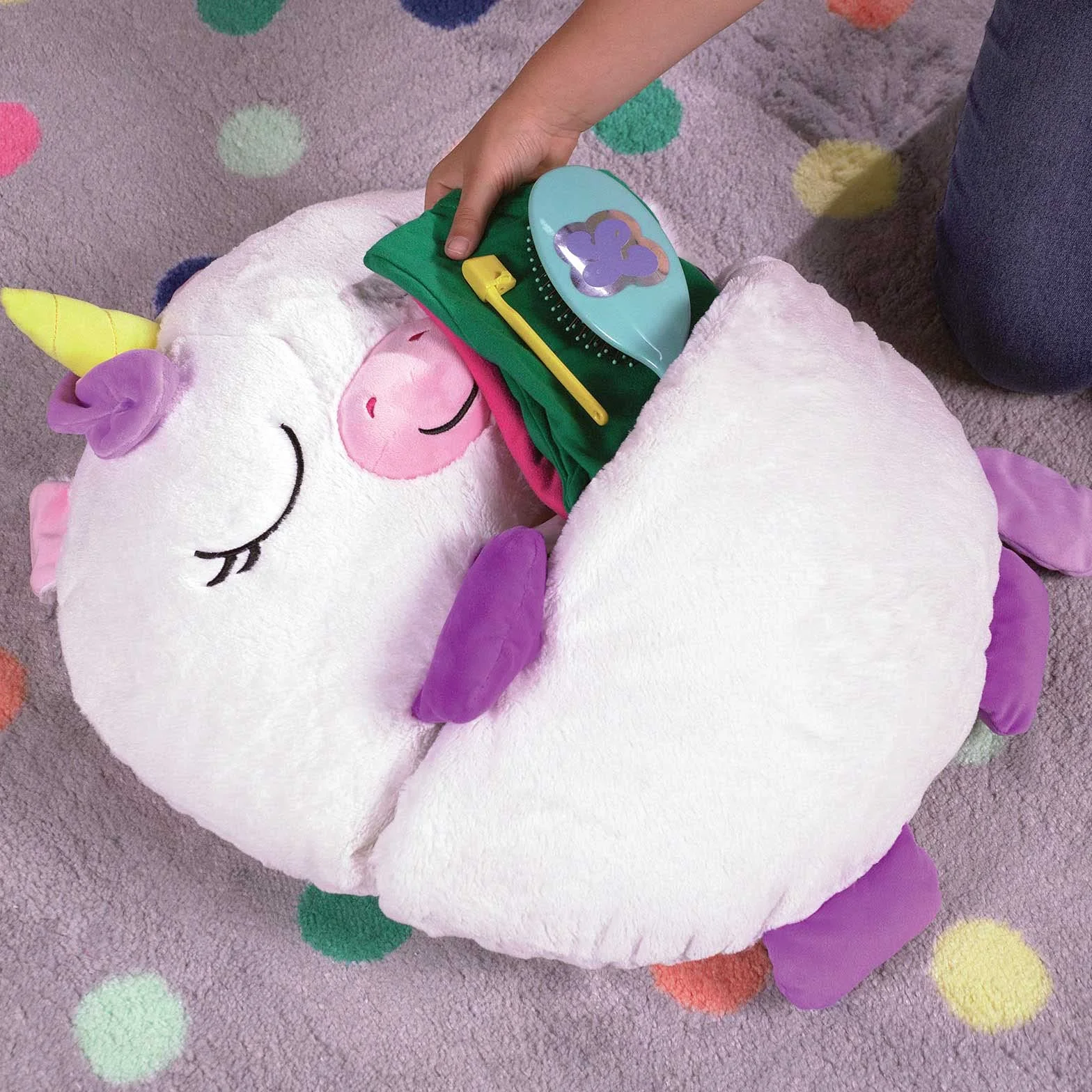 Dormi Locos - Saco de Dormir Grande - Unicornio Blanco