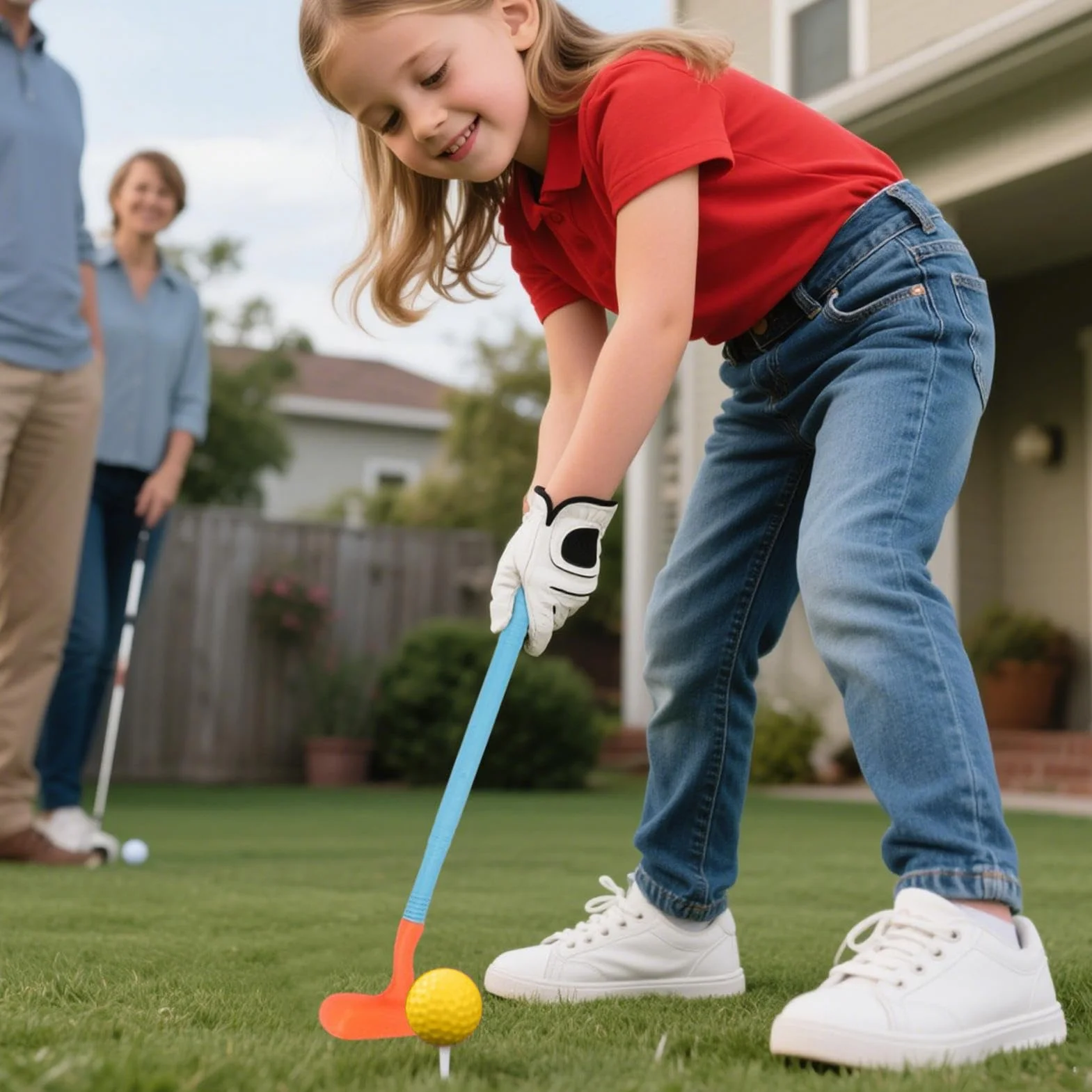 Palos de Golf para niños pequeños, Juego de Golf con Palos y Pelotas, Juego de de plás-Tico, Juguetes de, Juguetes Deportivos para niños y niñas en Interiores y Exteriores