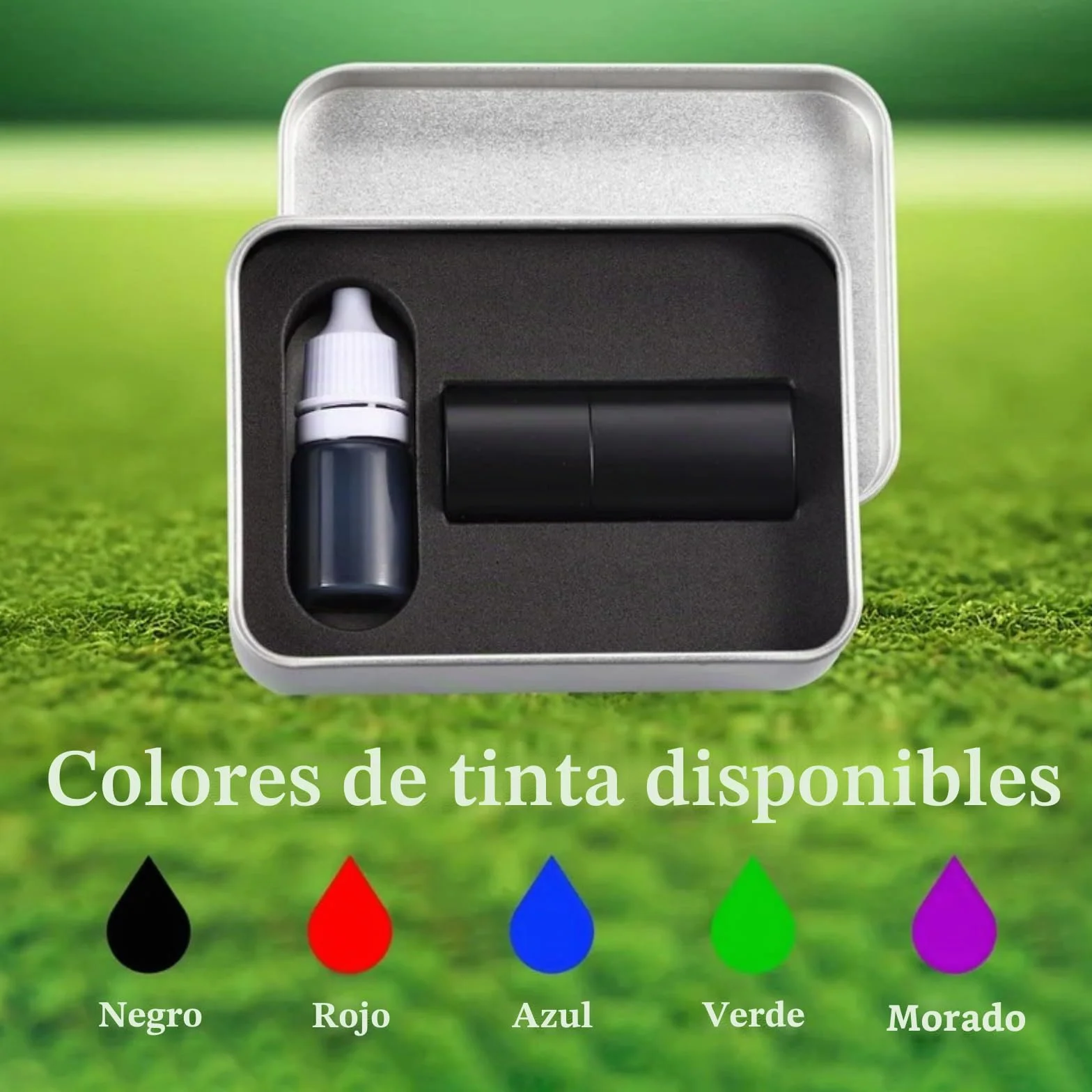 Sello de pelota de golf personalizado autoentintado con monograma para golfistas