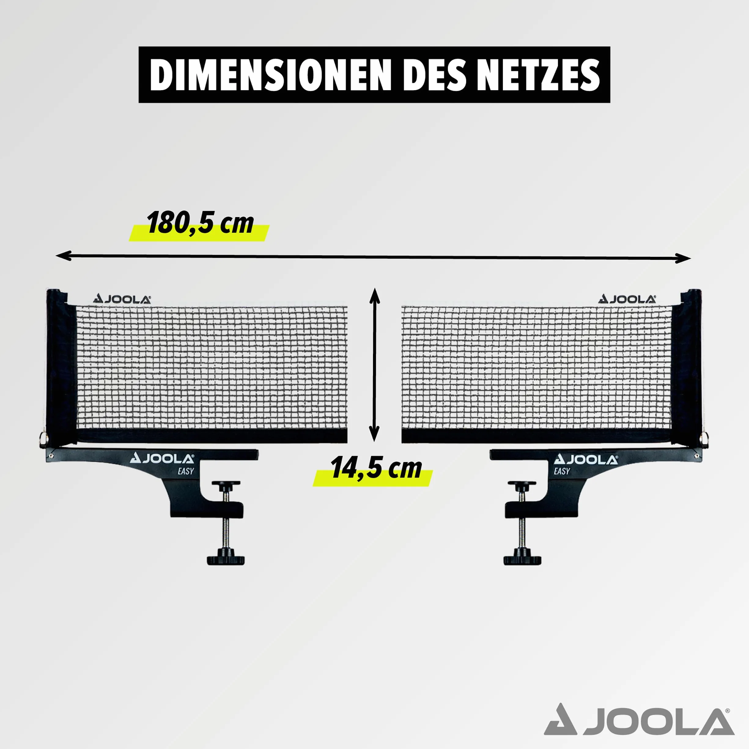 Joola 31008 Red Postes de ping pong con soporte negro