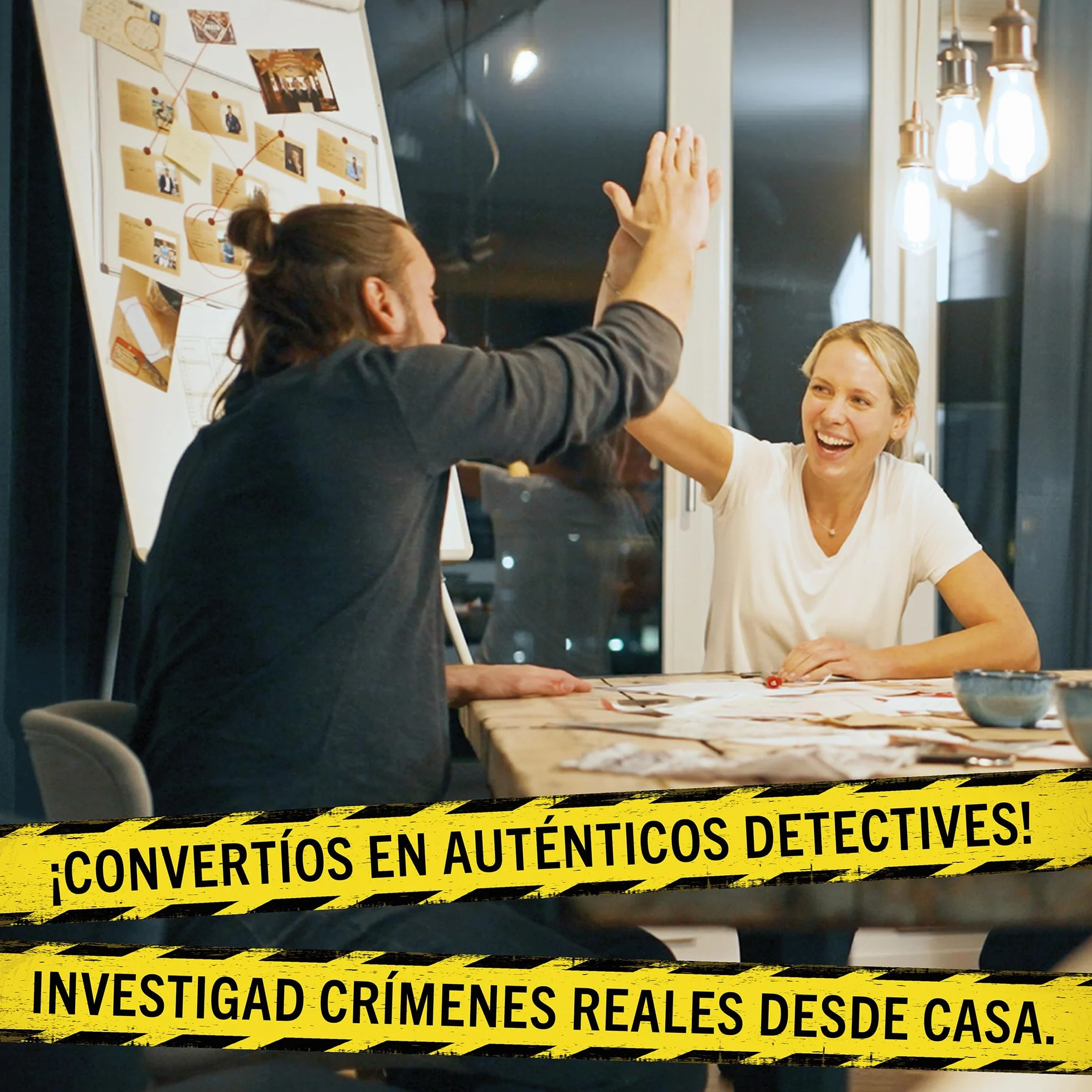 Hidden Games Escena del Crimen: Crimen en la Familia Regio, crimenes imperfectos, Exit Juego de Mesa de Misterio y Detectives cooperativo, 1-6 Jugadores, a Partir de 16 años, en español.