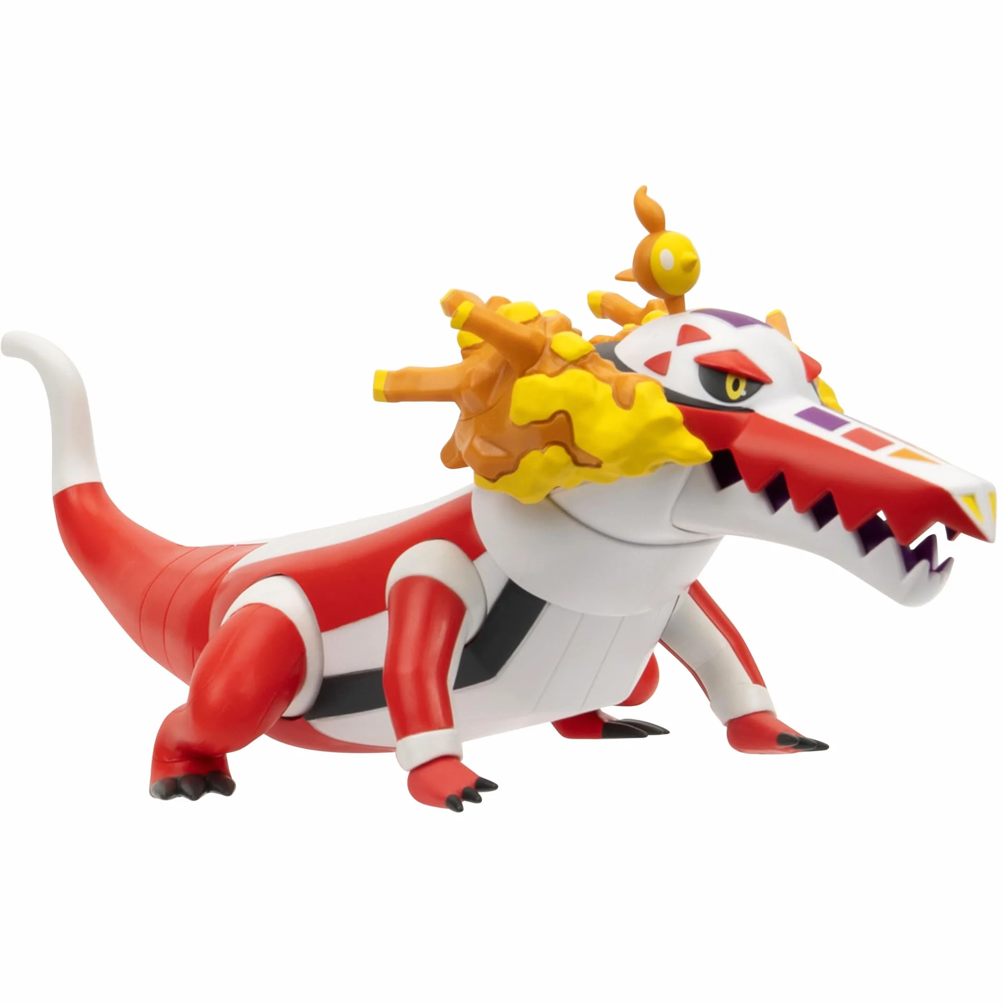 Pokémon Skeledirge - Figura de Batalla épica articulada de 12 Pulgadas con Soporte de exhibición